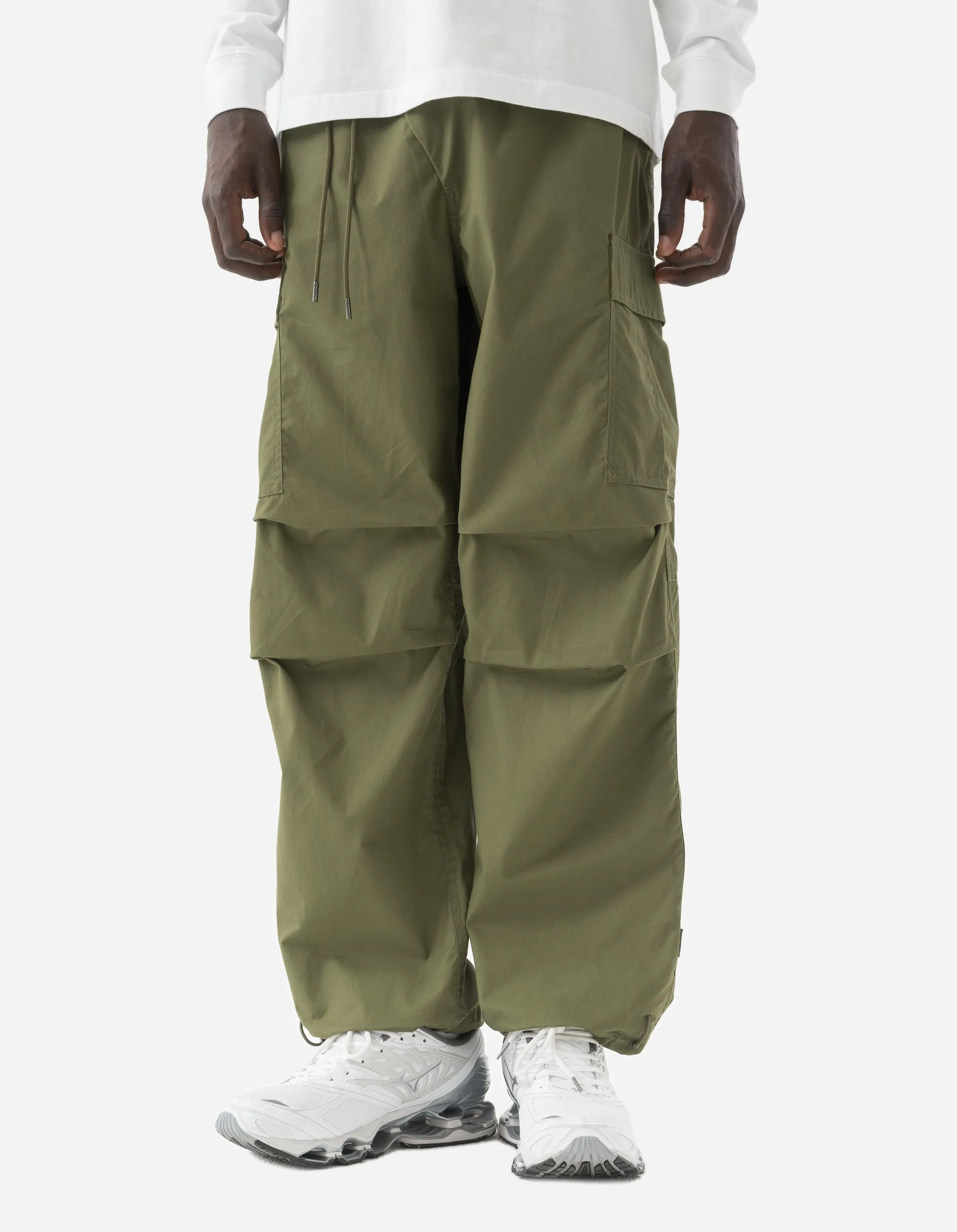 5307 Asym Cargo Track Pants Olive OG-107F