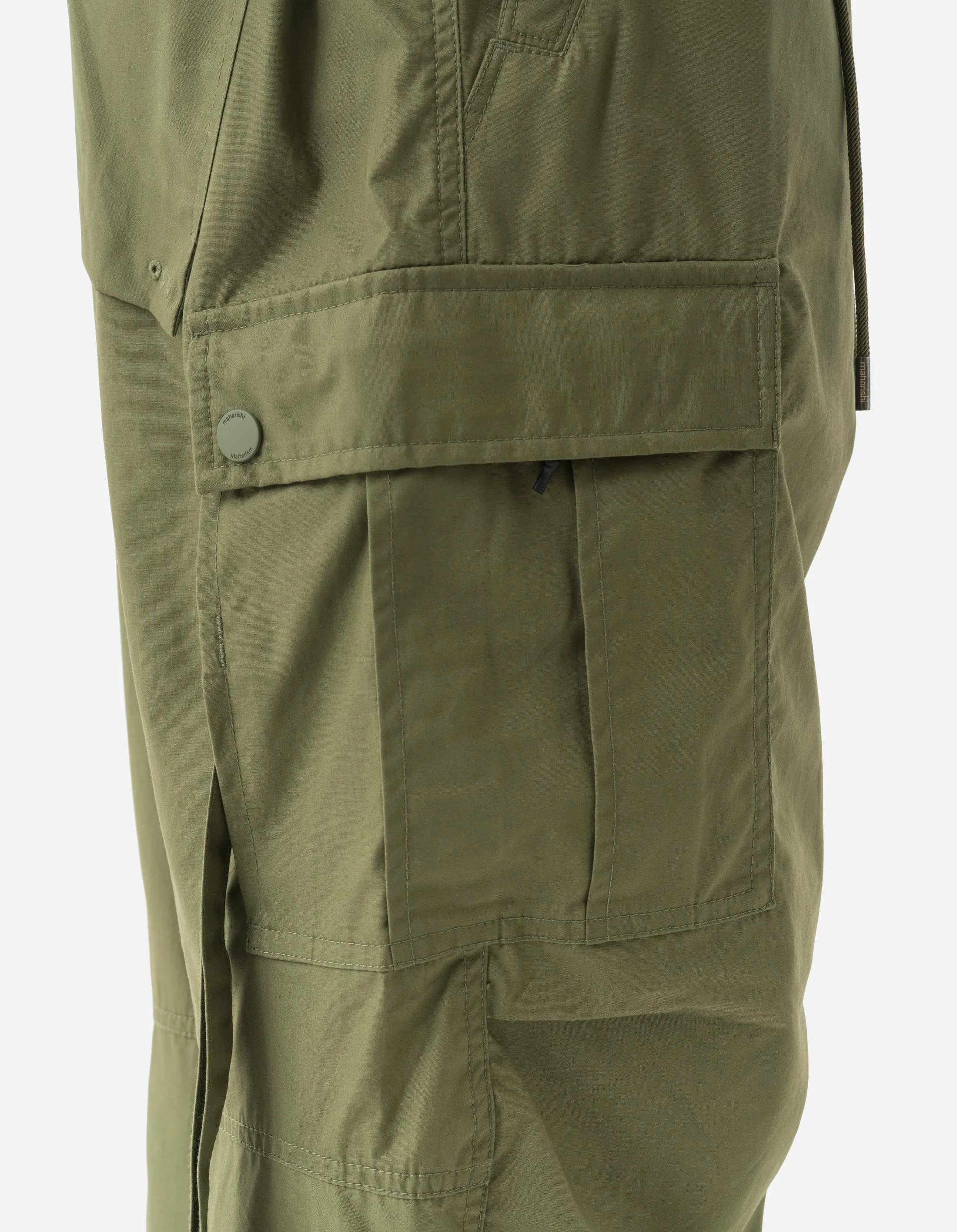 5307 Asym Cargo Track Pants Olive OG-107F