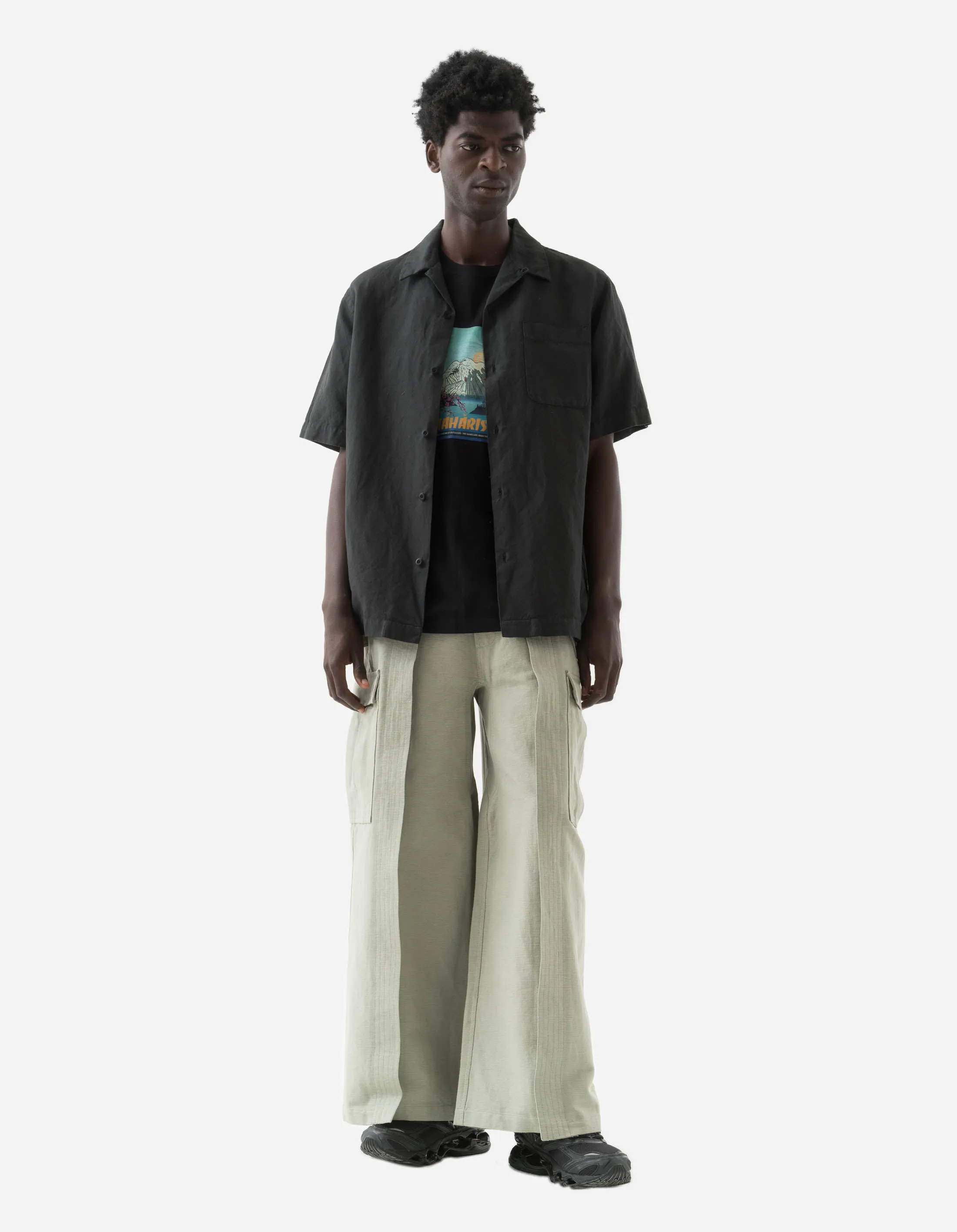 5329 Hakama Cargo Track Pants Sage