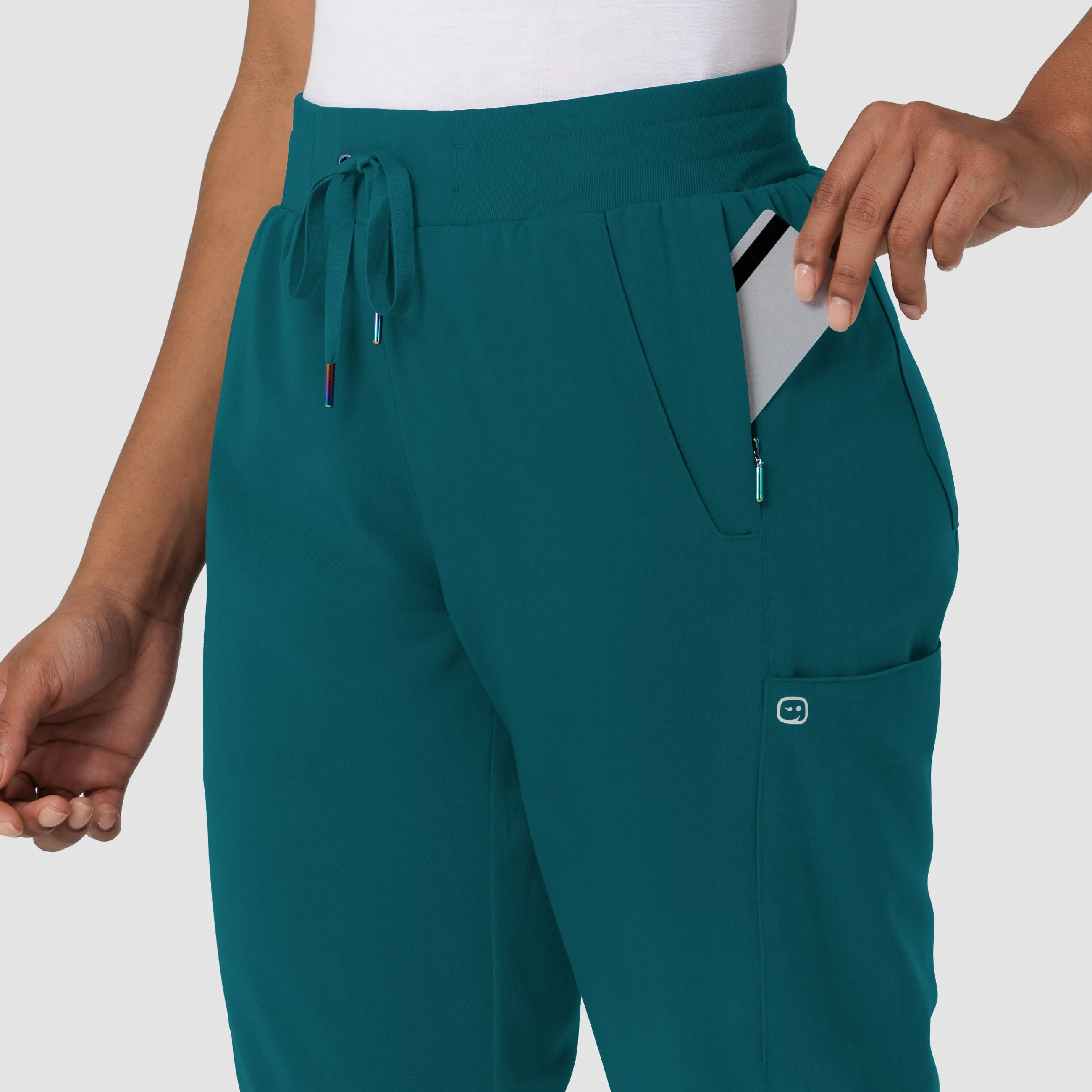 Aero Remix Women's Cargo Jogger Scrub Pant - Caribbean