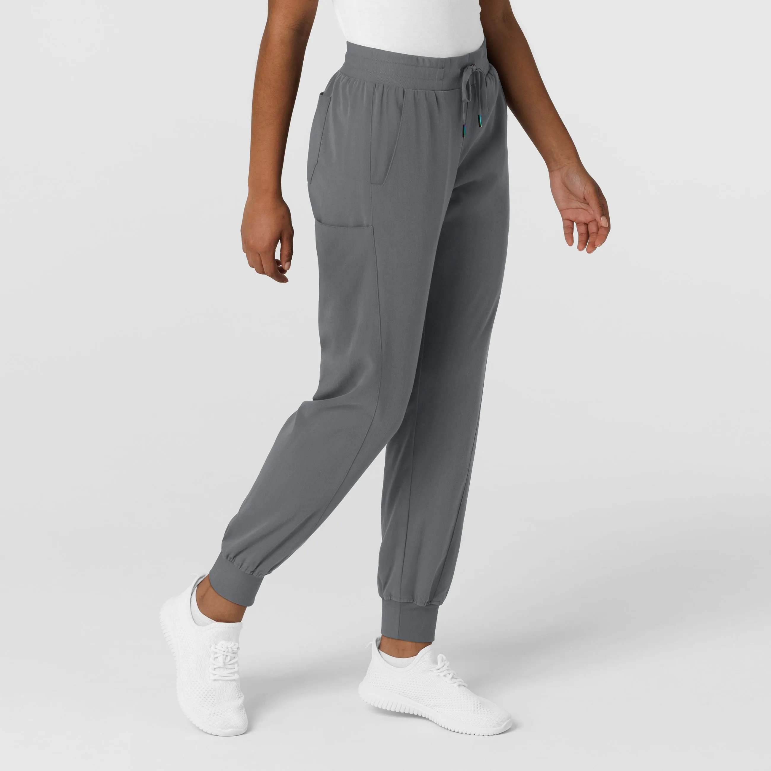 Aero Remix Women's Cargo Jogger Scrub Pant - Pewter