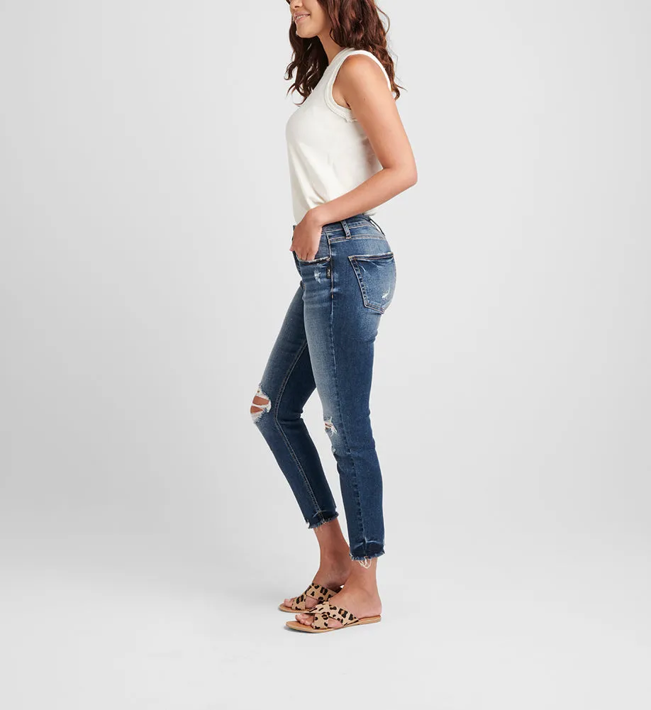 Avery Skinny Crop in Indigo by Silver