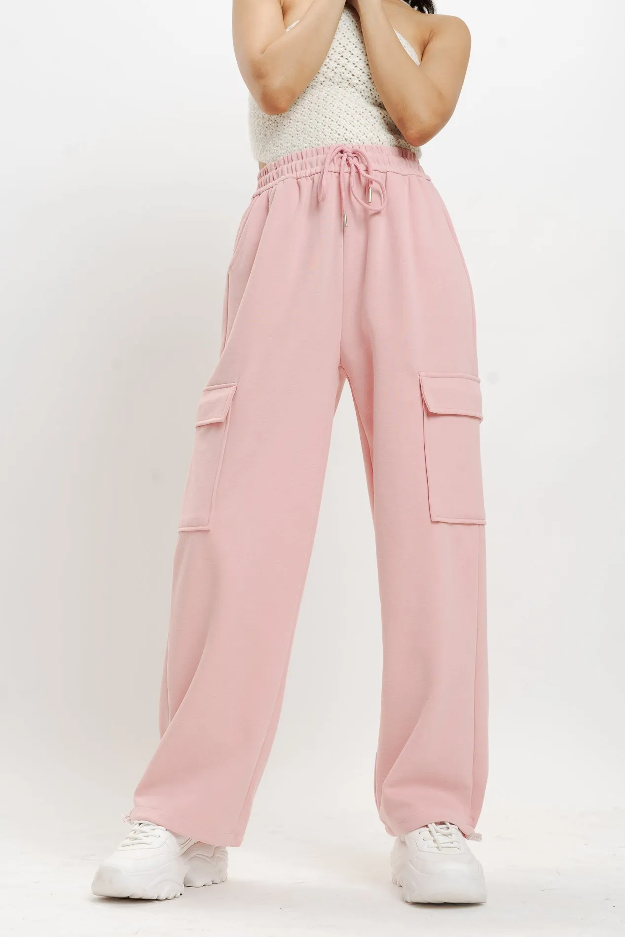 Baby Pink Cargo Pant