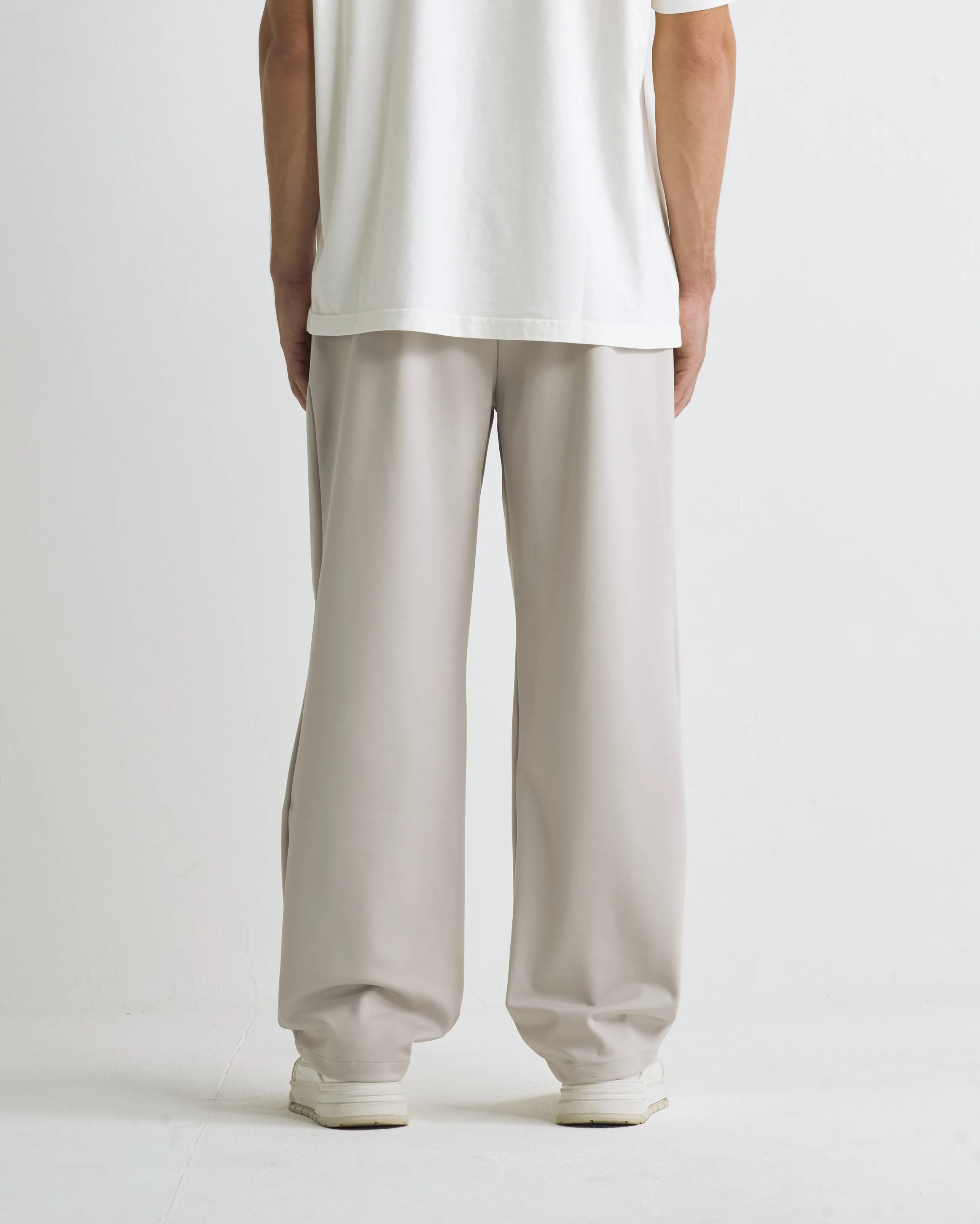 Basics Buckled Tailored Trousers Gray