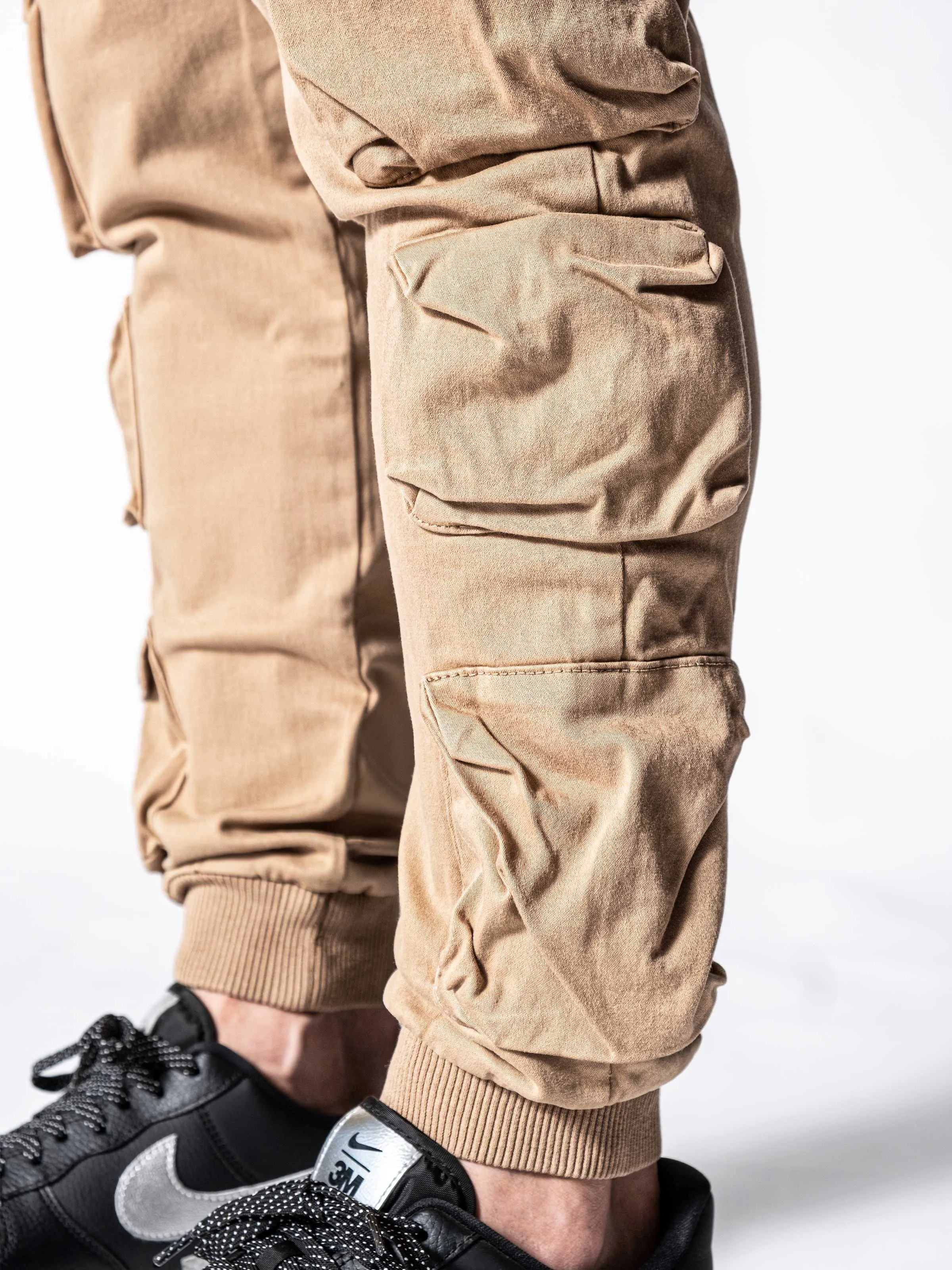 Beige Cargo Pants