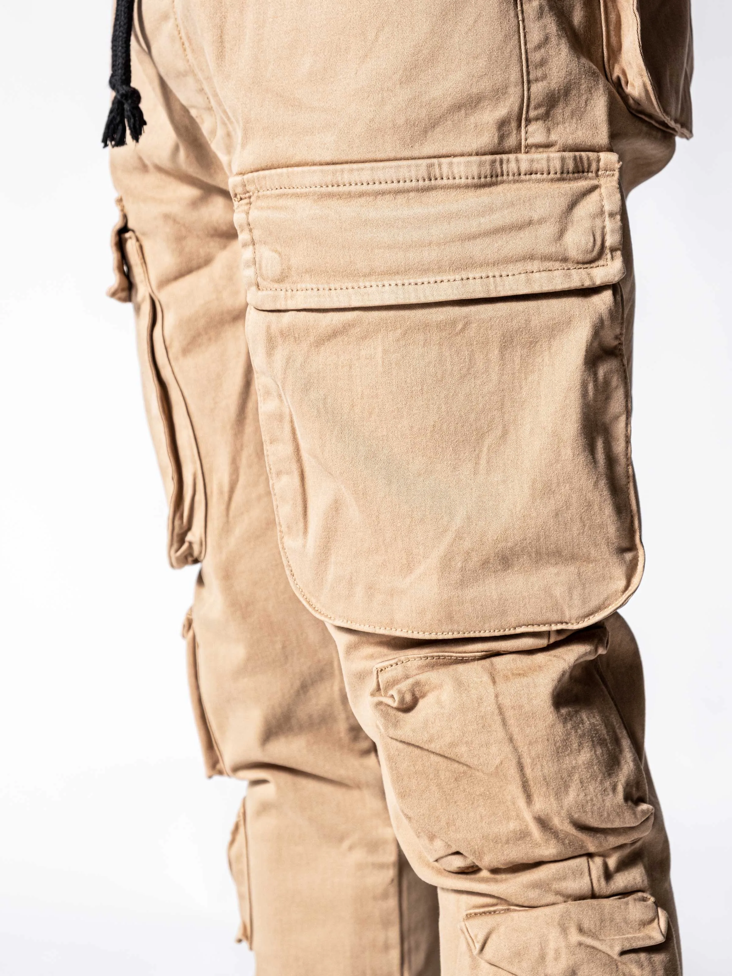 Beige Cargo Pants