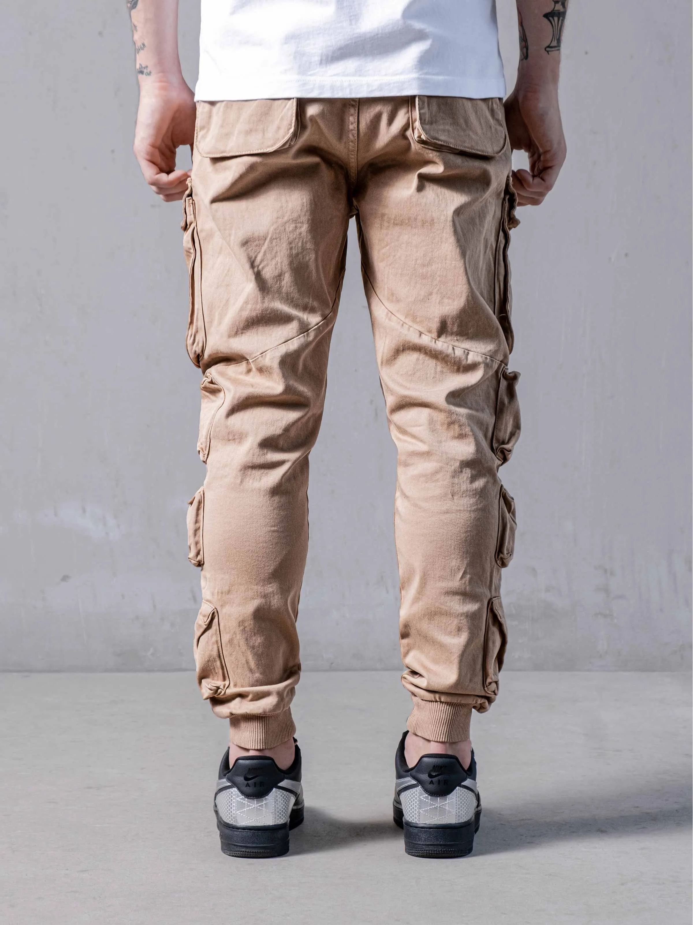 Beige Cargo Pants