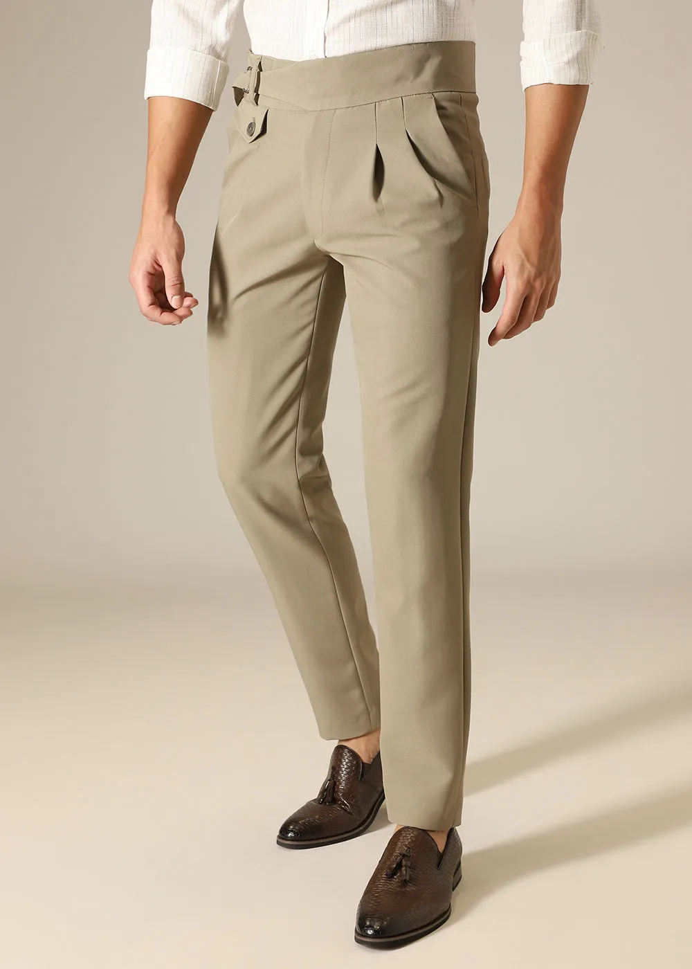 Beige Gurkha Pant