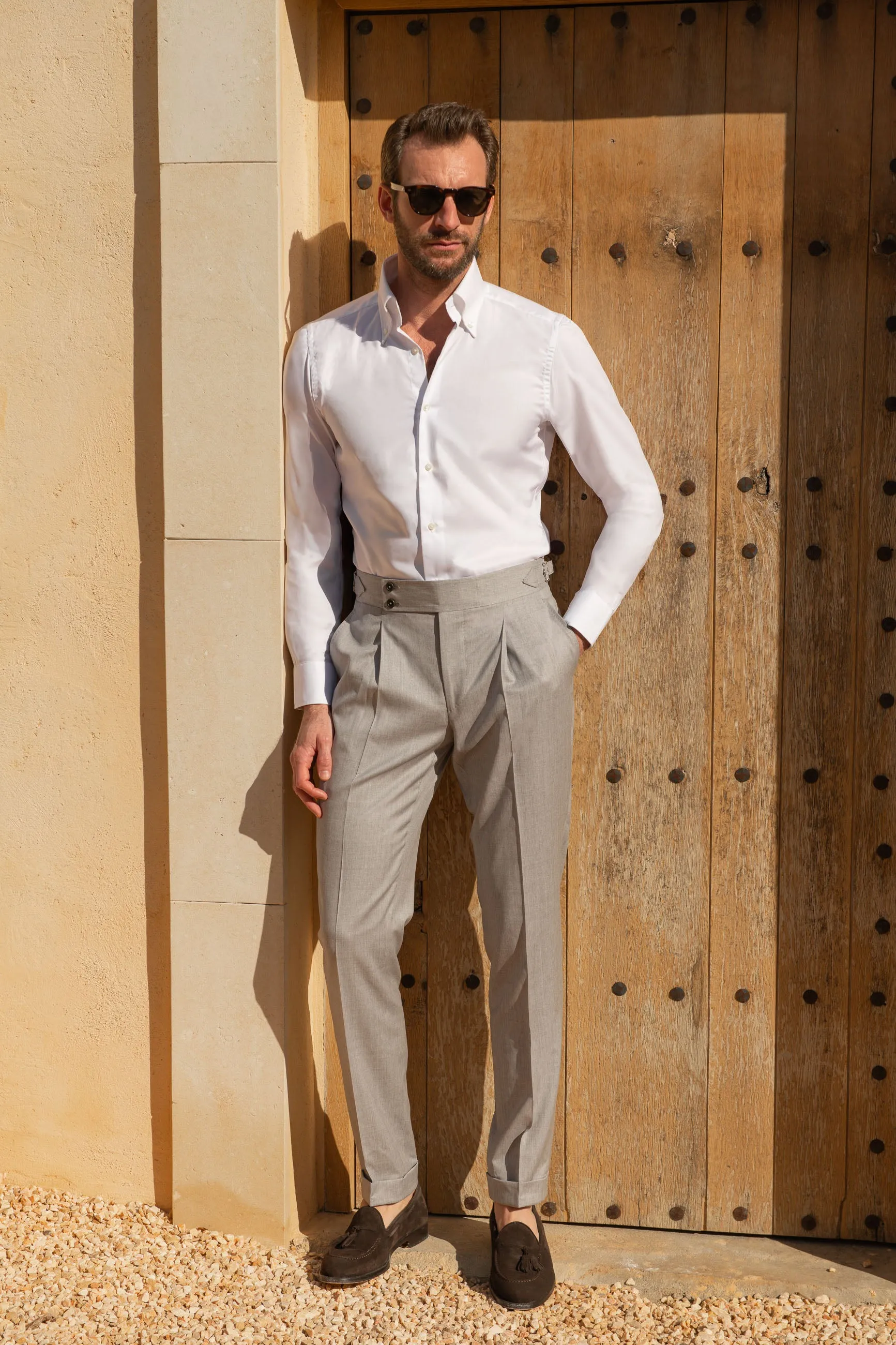 Beige trousers "Soragna Capsule Collection" - Made in Italy