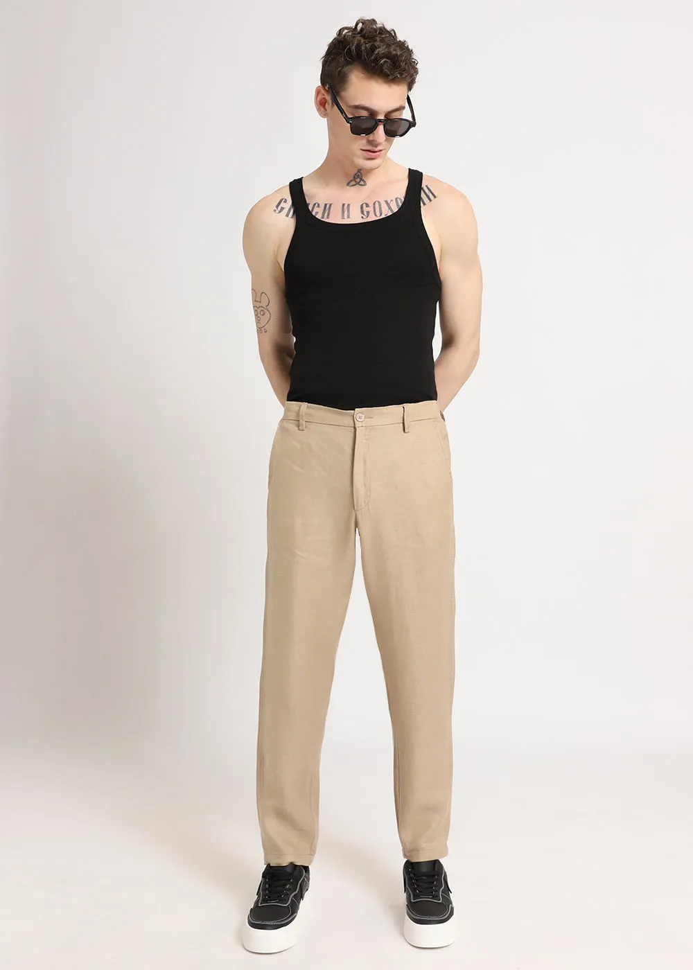 Bisque Cream Linen Pant