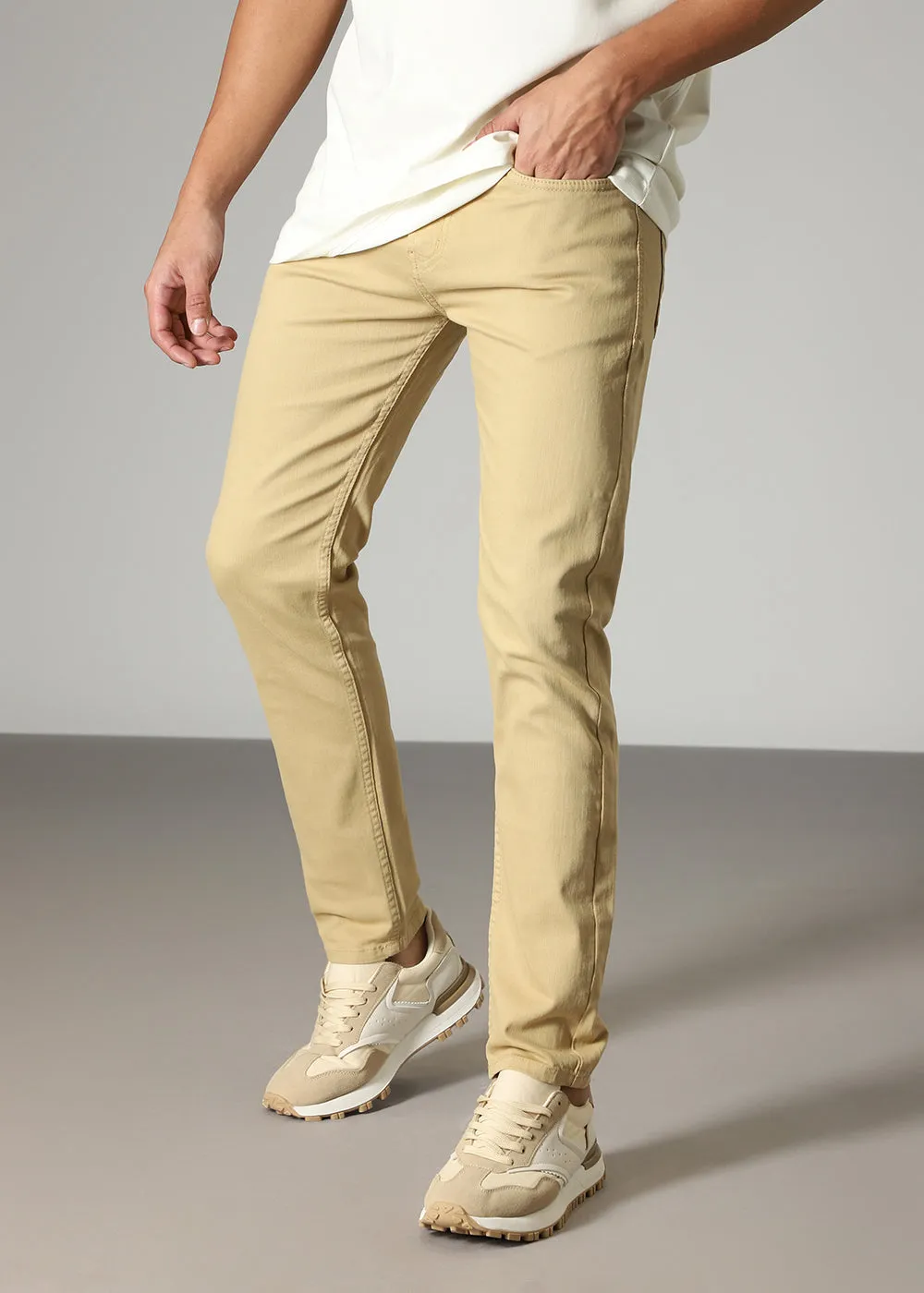 Bisque Slim fit Jeans