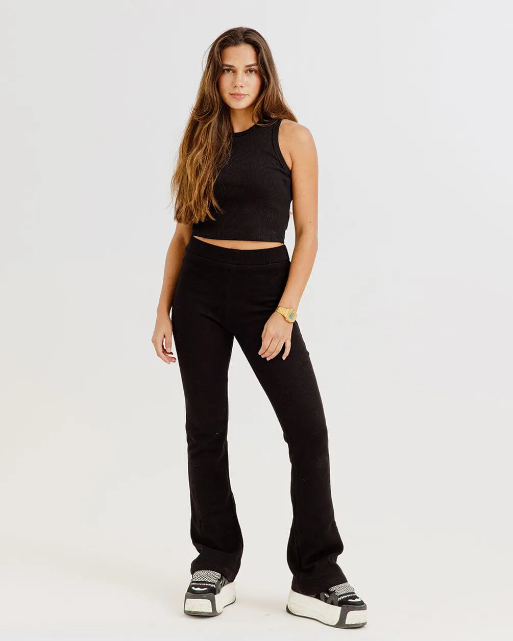 Black Flare Pants