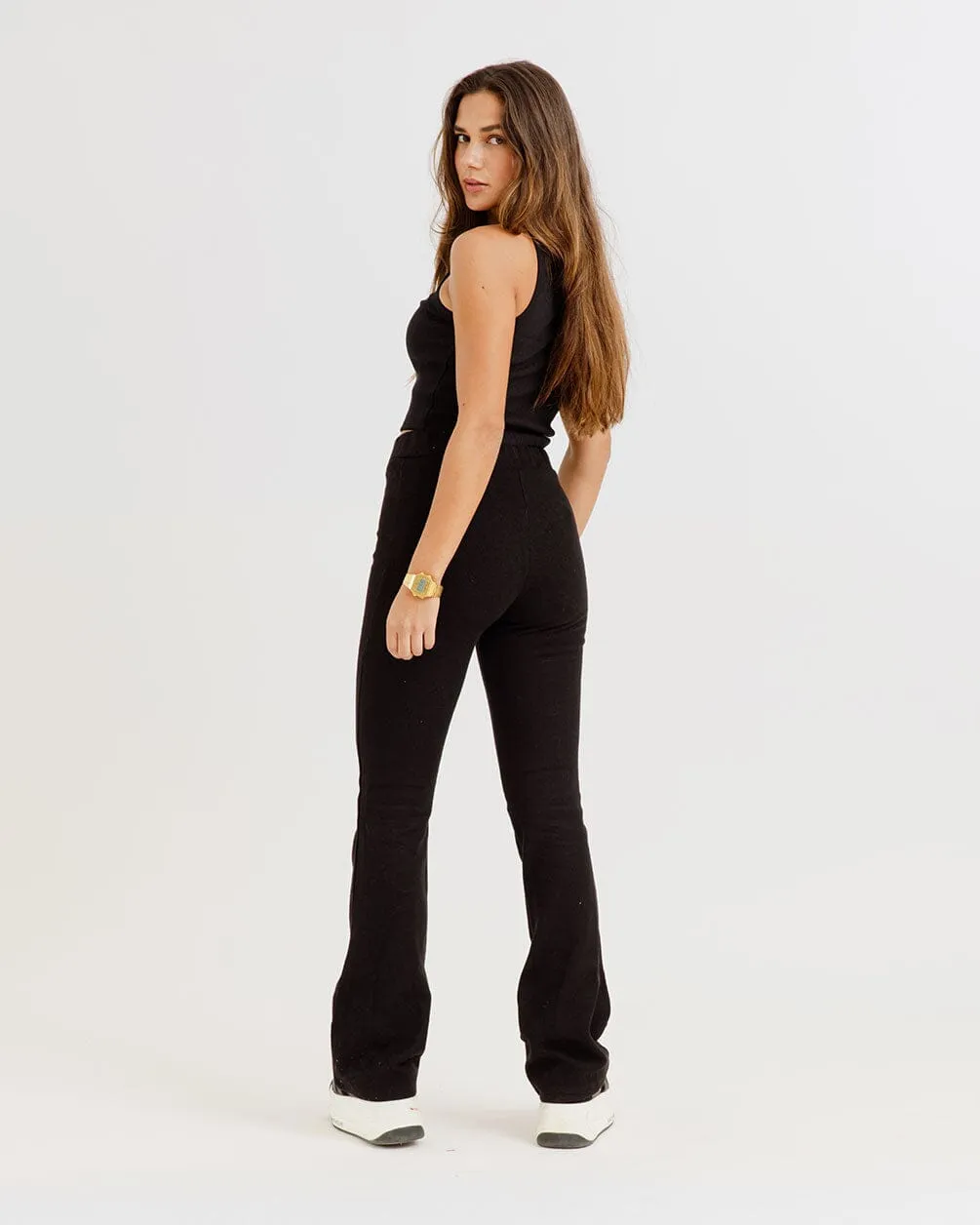 Black Flare Pants