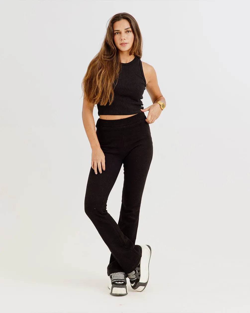 Black Flare Pants