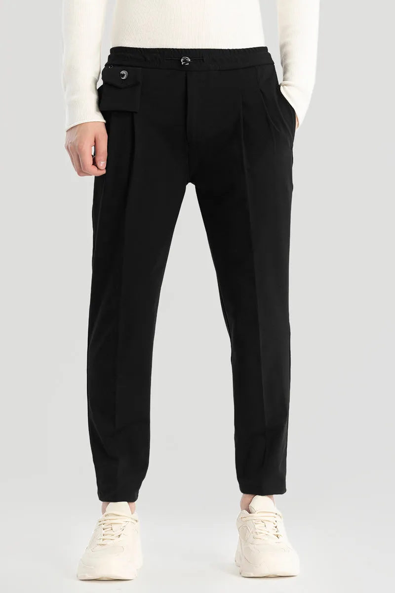 Black Relaxed Fit Trousers