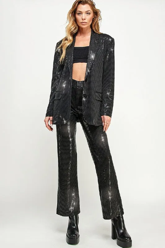 Black Sequin Pants