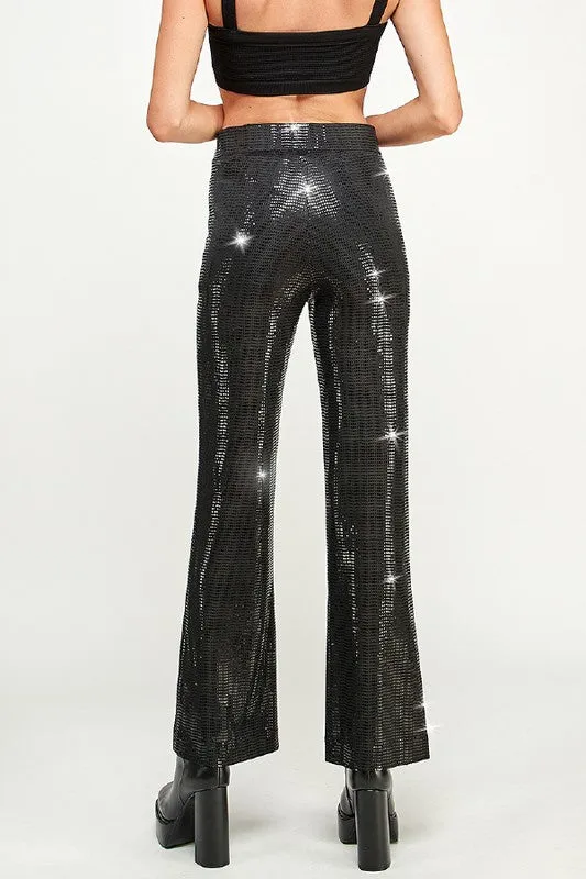 Black Sequin Pants