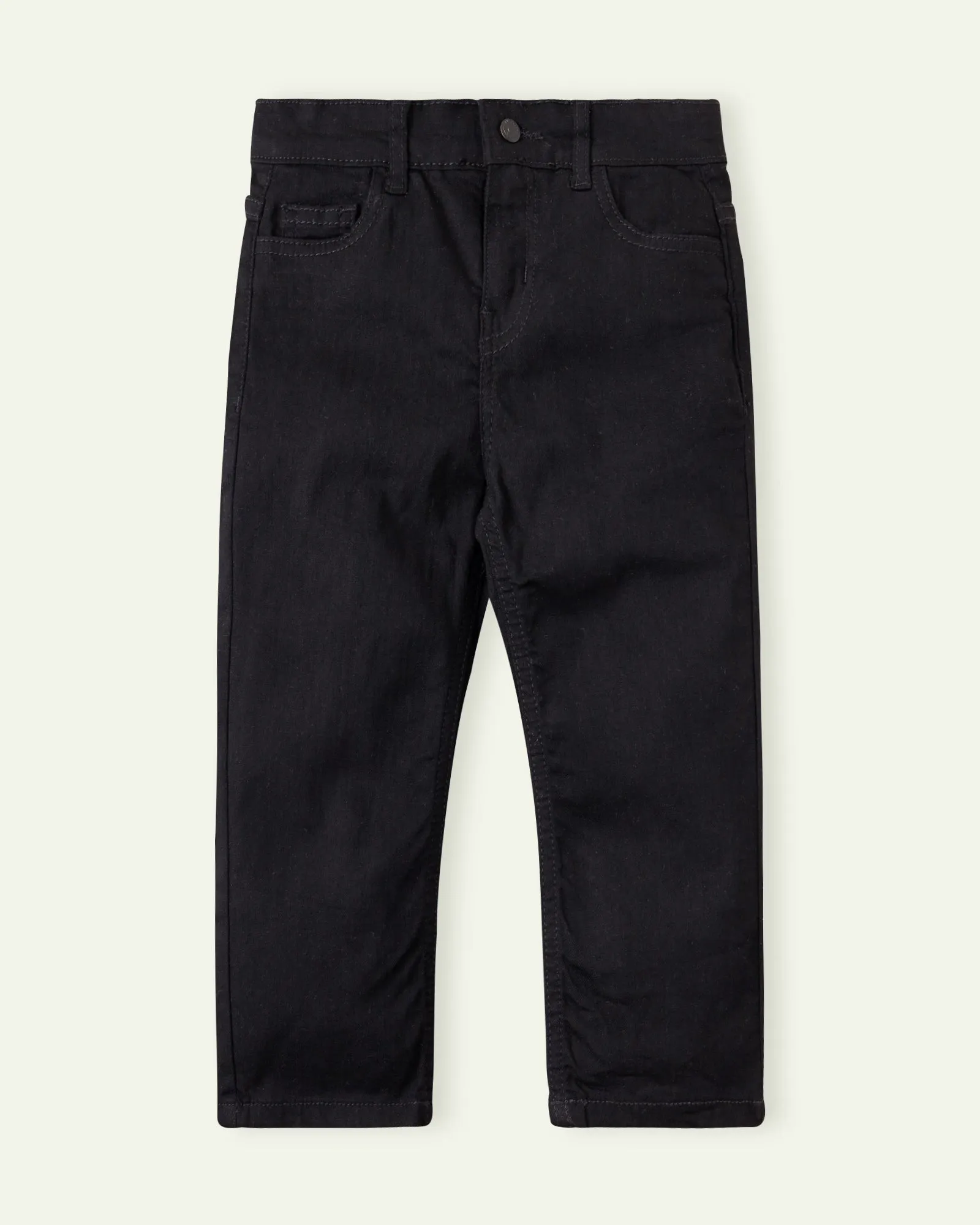 Black Straight Fit Jeans