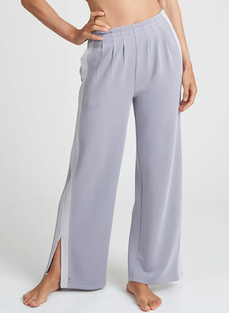 Blocked Pleat Waist Pant