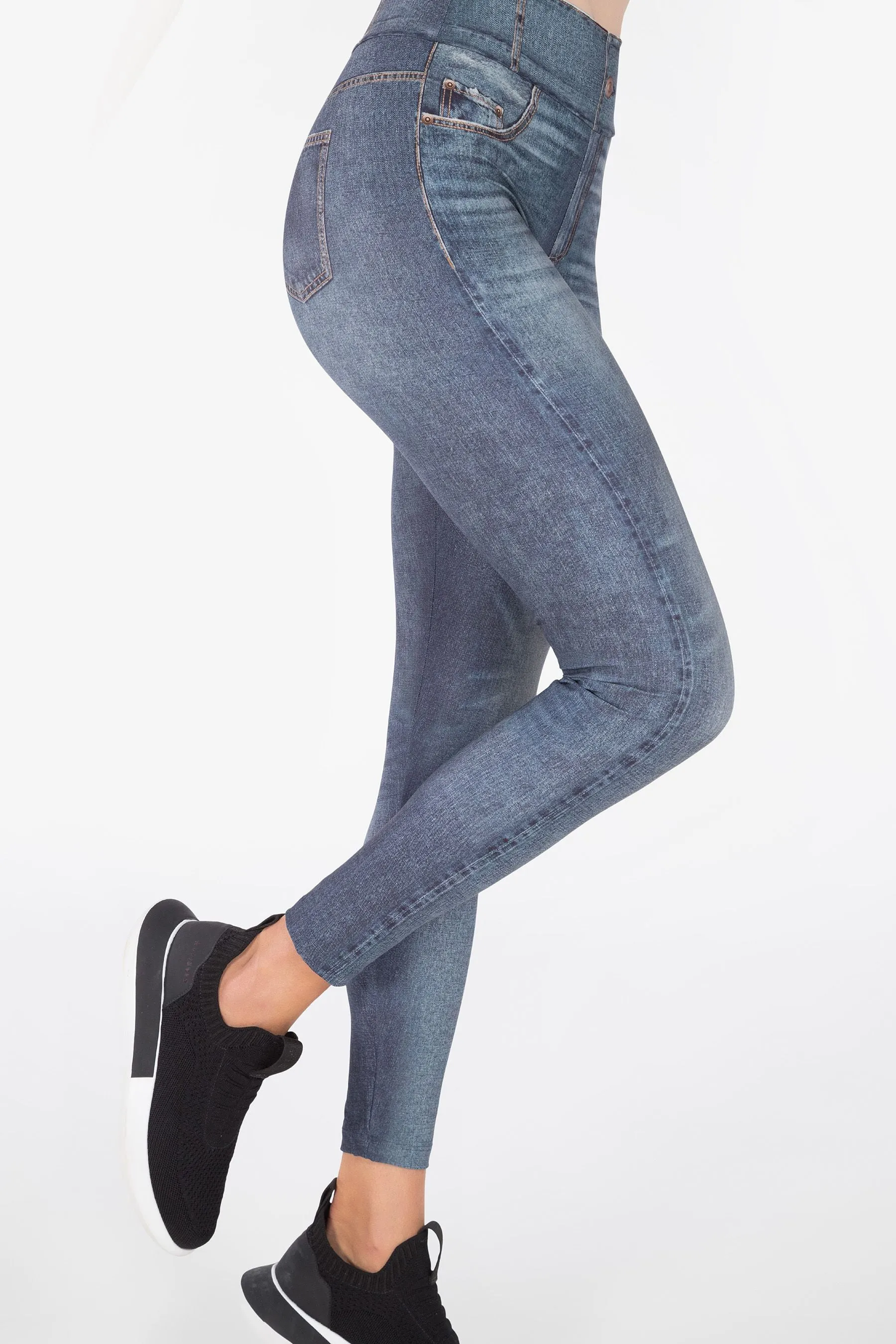 Blue Beat Denim Legging