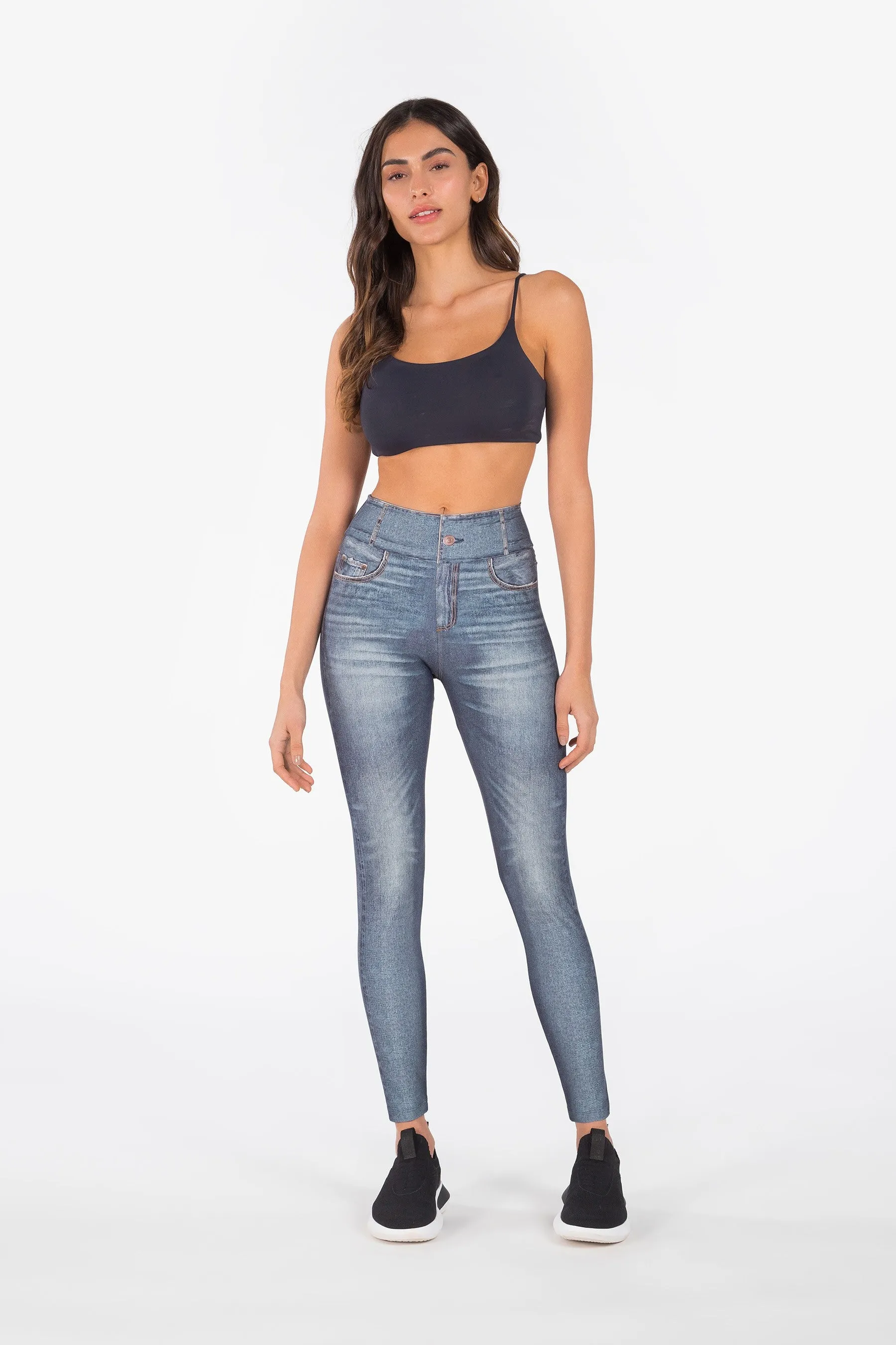 Blue Beat Denim Legging