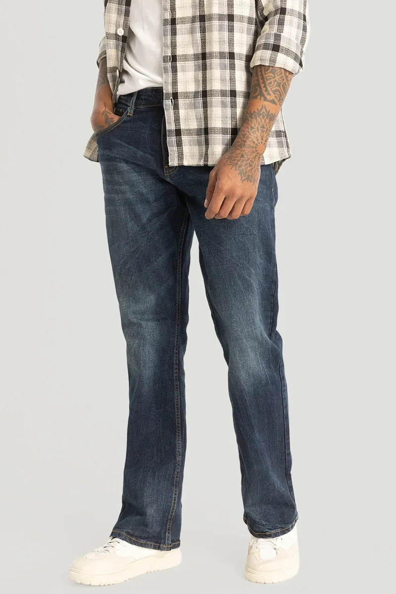 Blue Bootcut Jeans