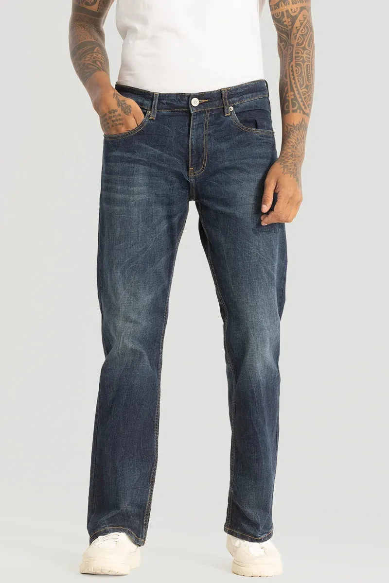 Blue Bootcut Jeans