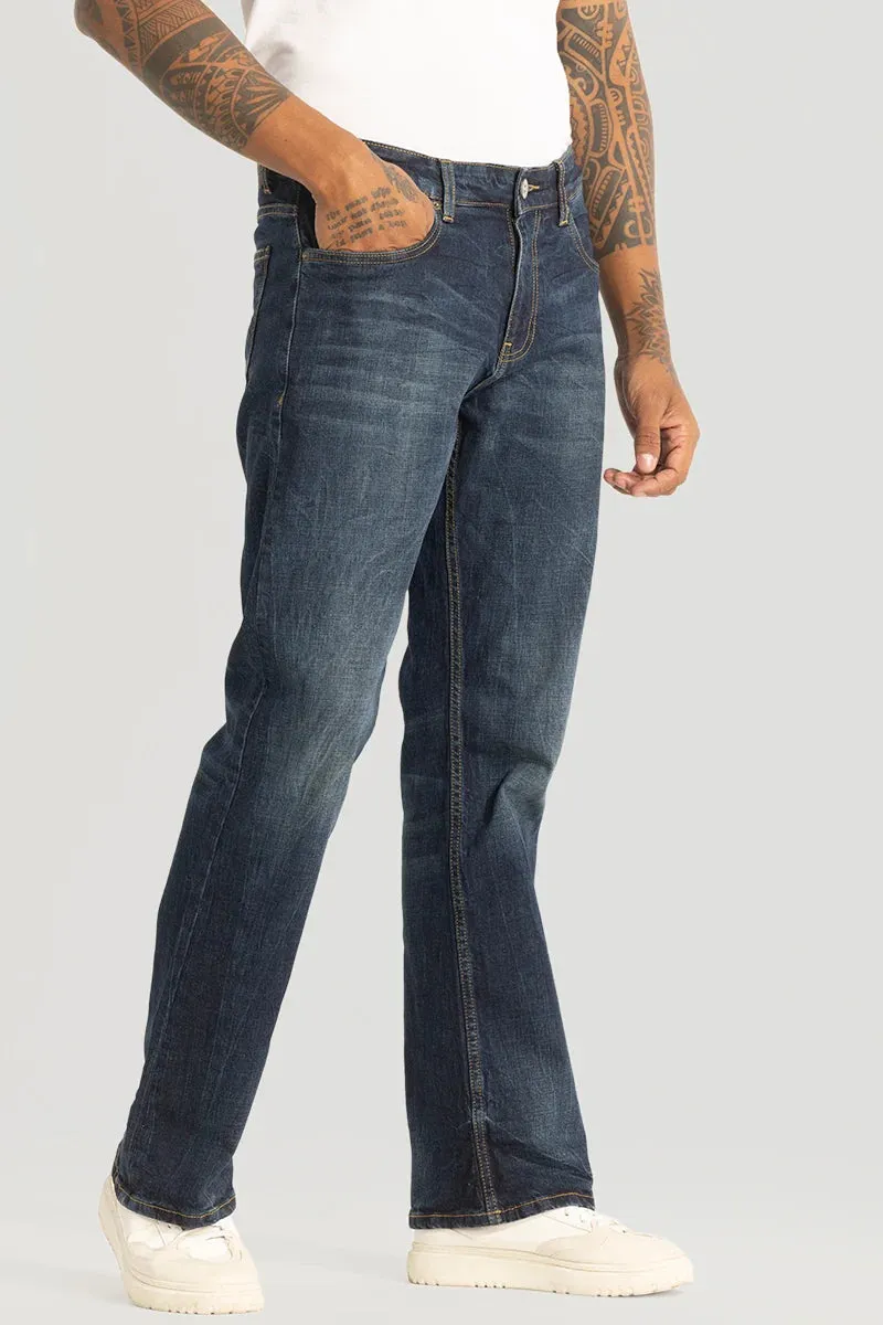 Blue Bootcut Jeans