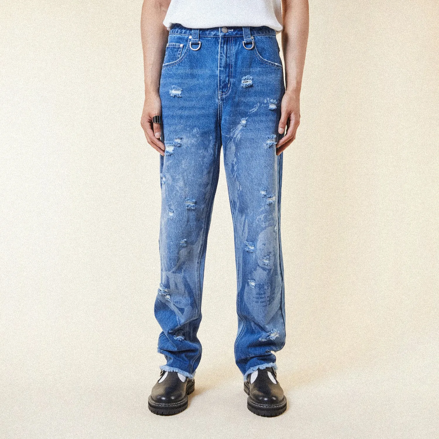 BOY ARCHIVE DENIM JEANS - MID BLUE