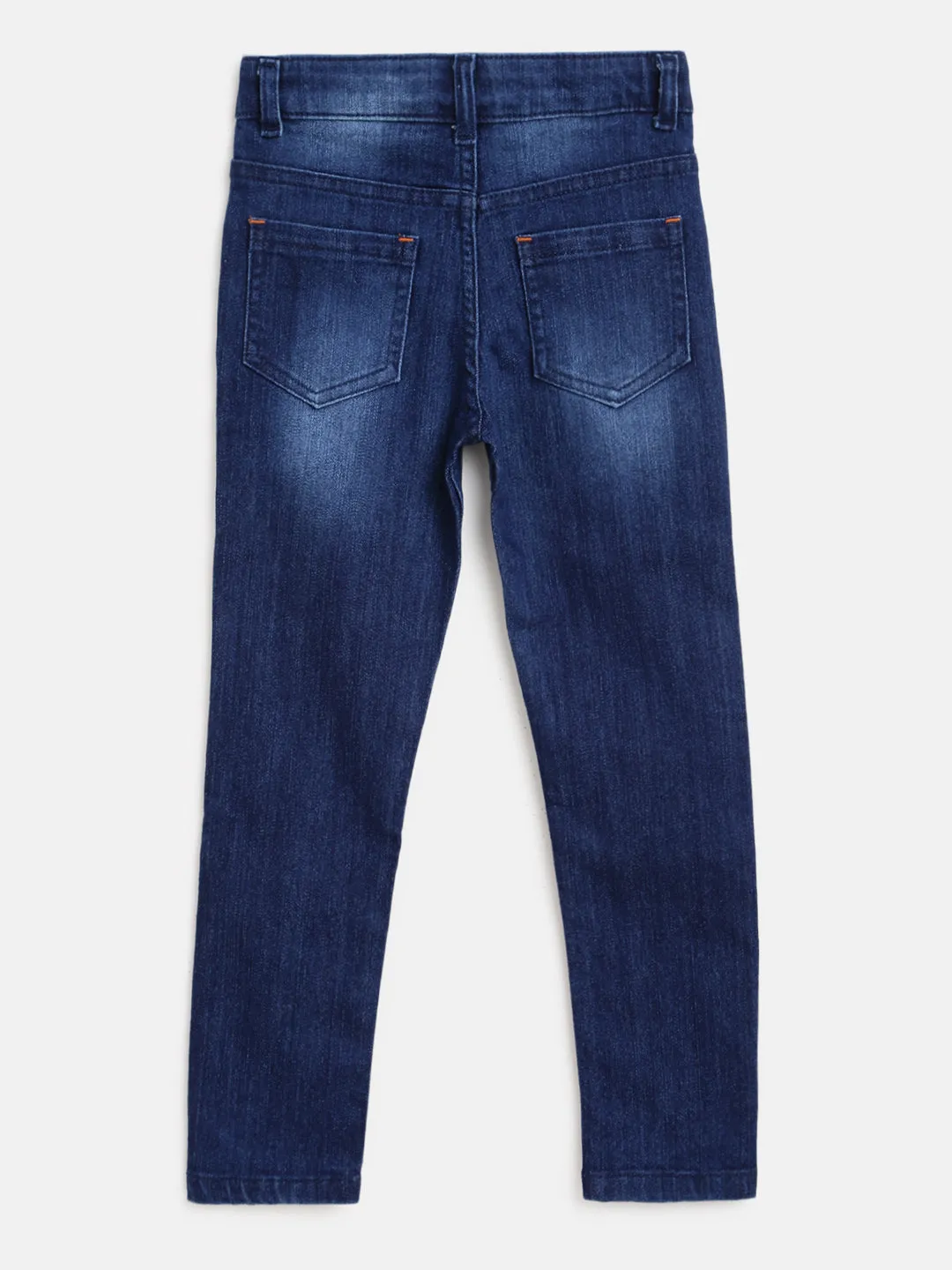 Boys Basic Dark Blue Casual Jeans