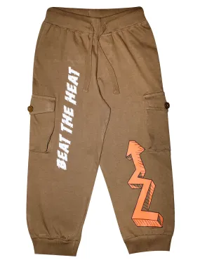 Boys Beat The Heat Printed Cargo Track pant