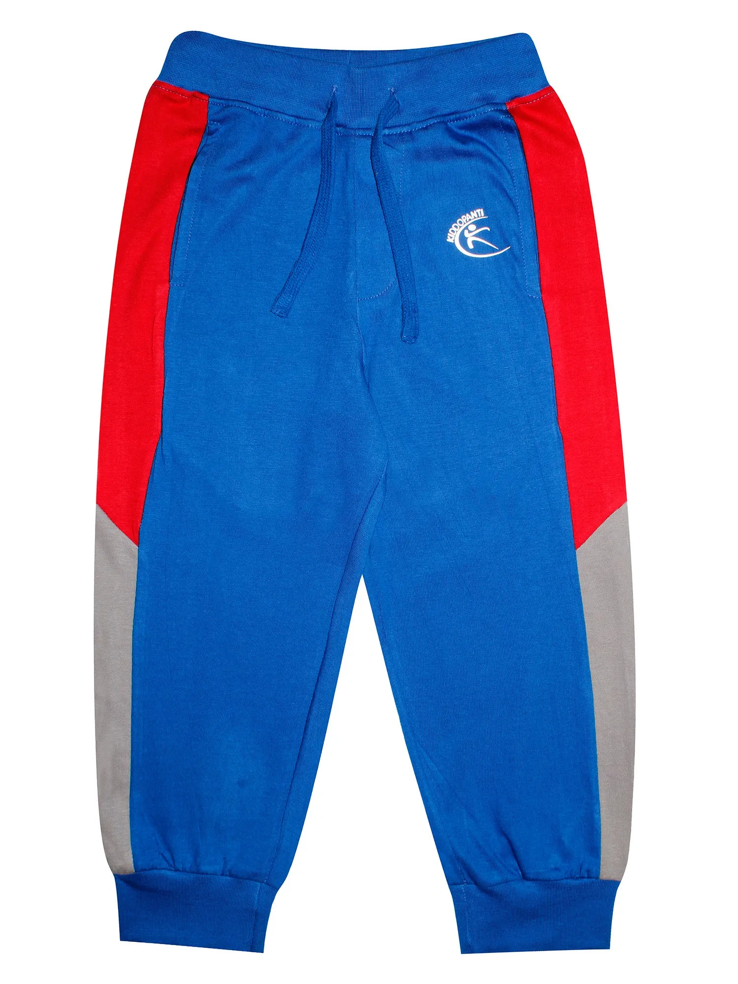 Boys Cotton Track Pants with Side Panel