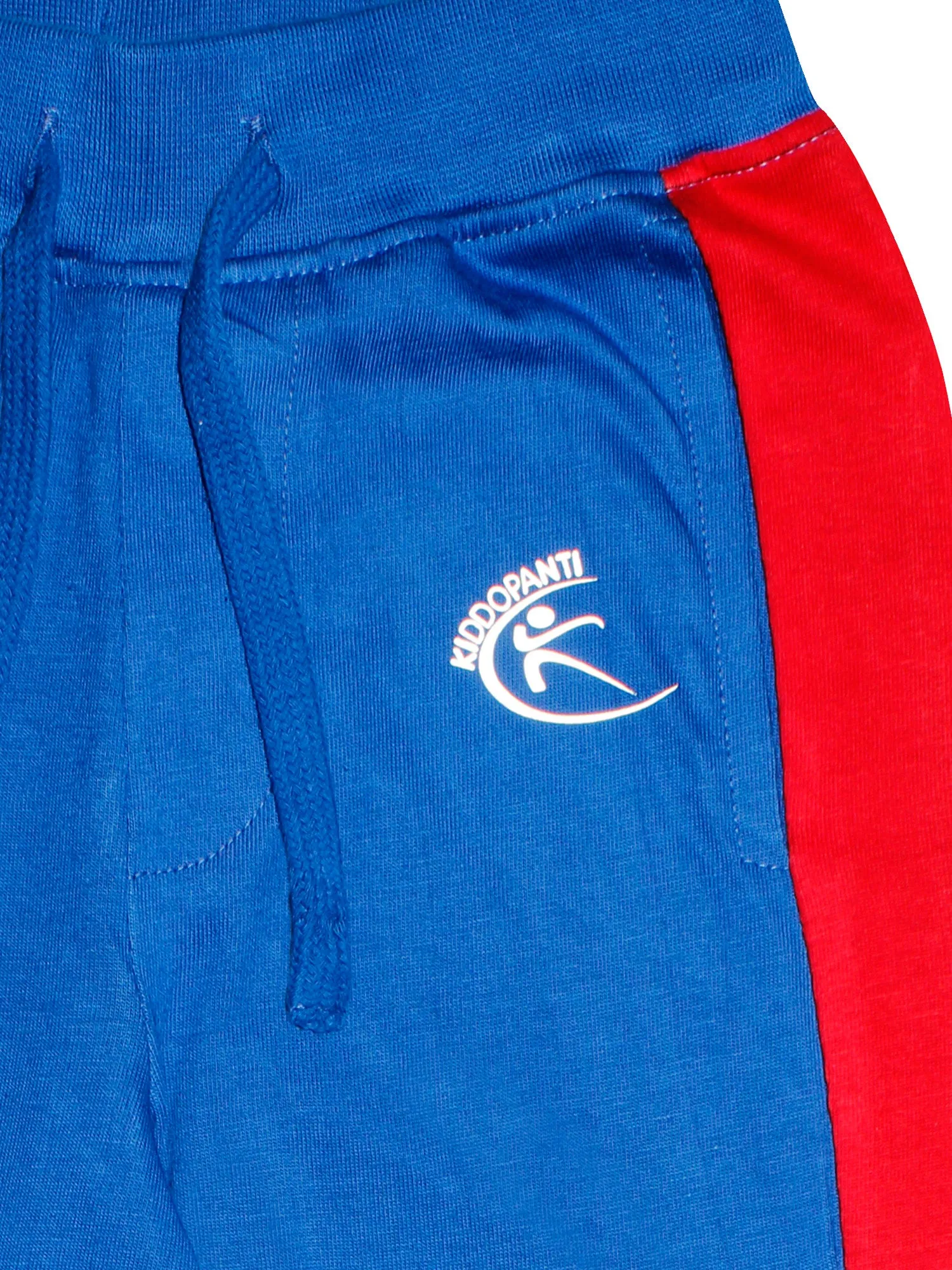 Boys Cotton Track Pants with Side Panel