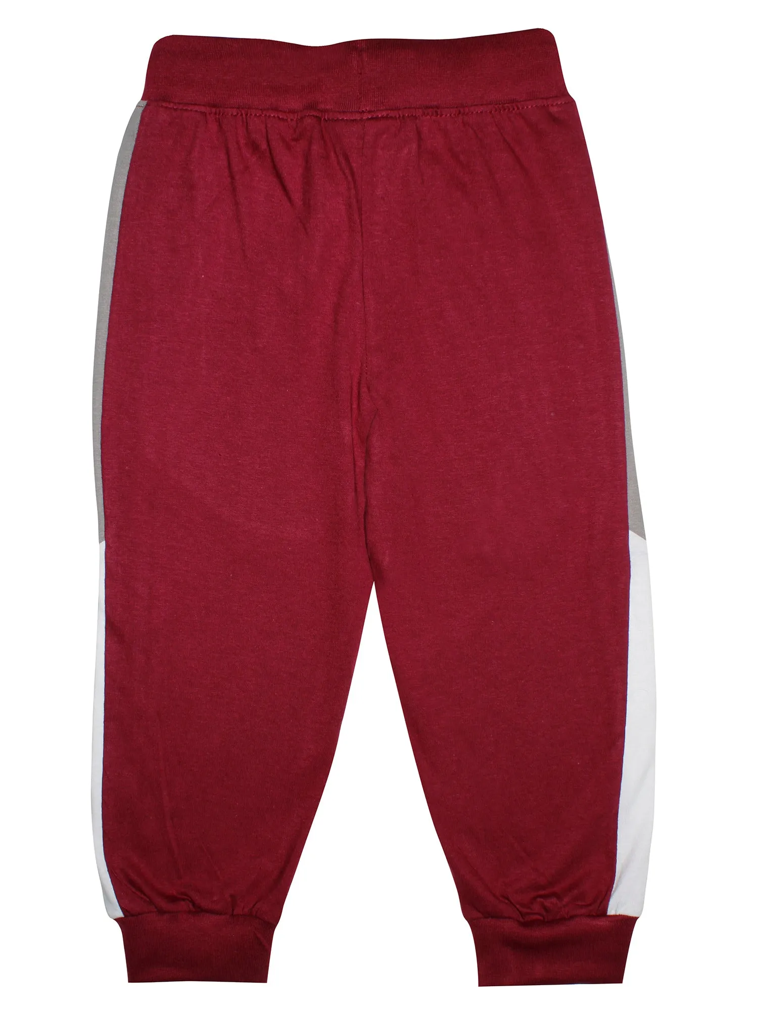 Boys Cotton Track Pants with Side Panel