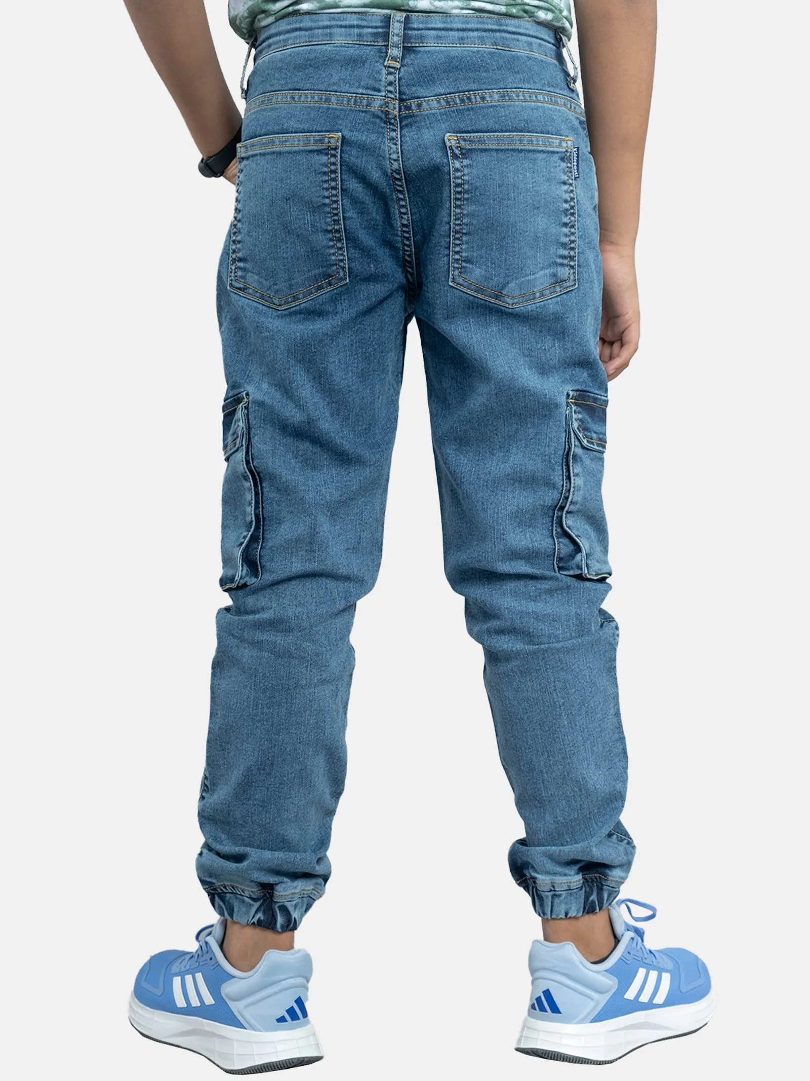 Boys Denim Cargo Pant