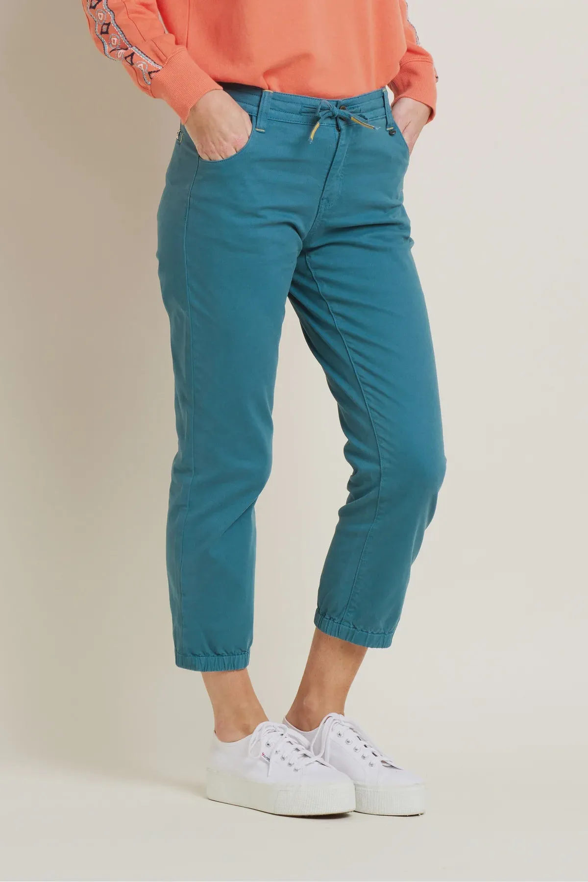 Brakeburn Hem Vent Blake Trousers Teal