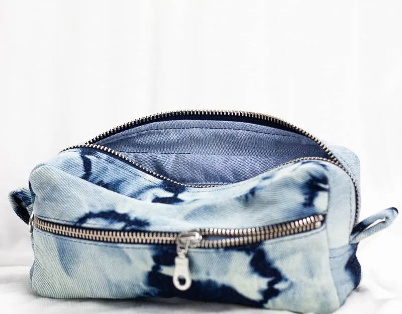 Brick case - Tie dye blue jeans