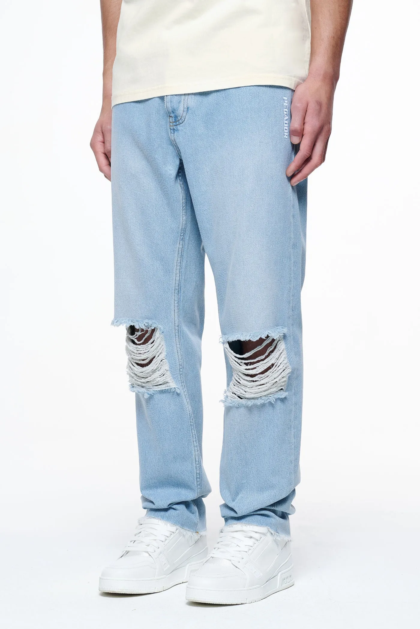 Bulver Straight Jeans Washed Light Blue