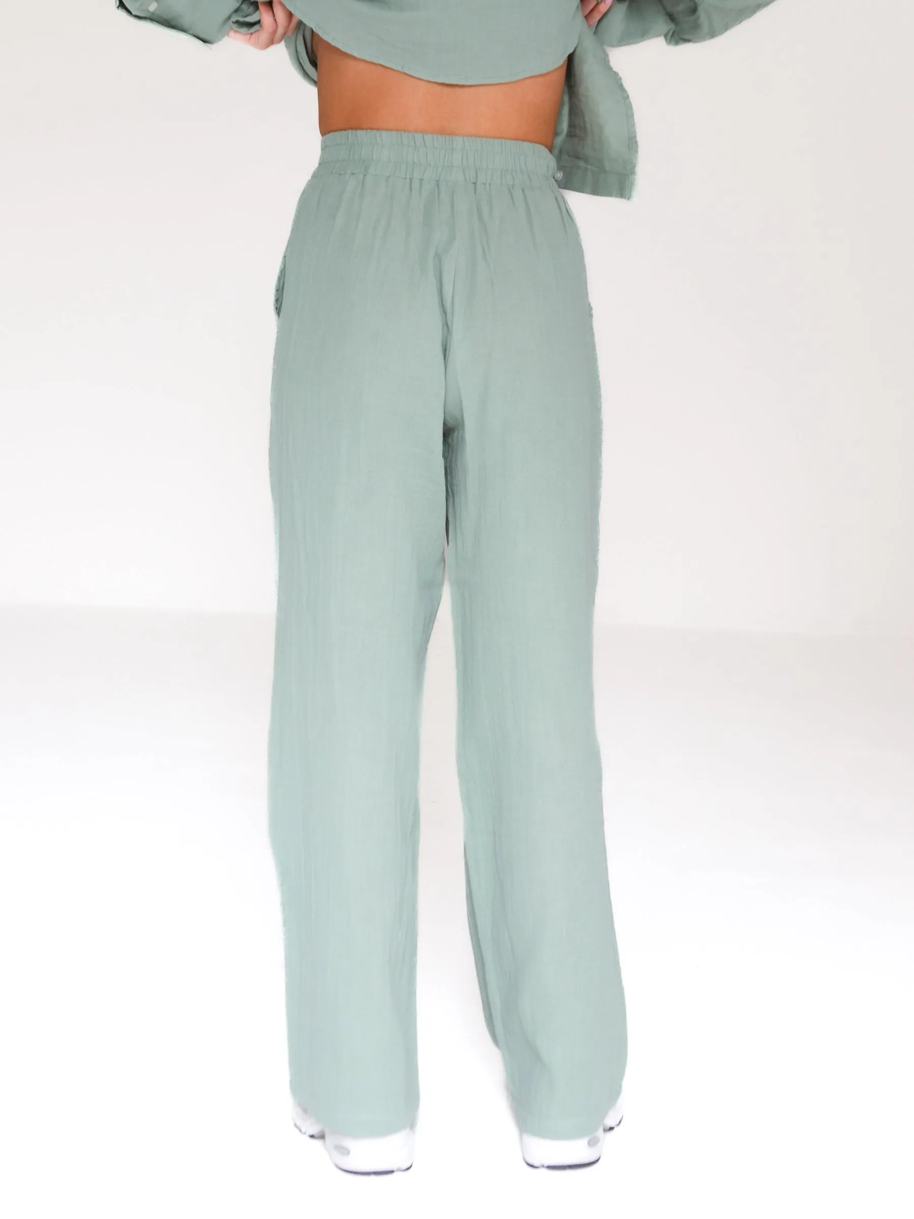 Camilla Trousers - Sage Green