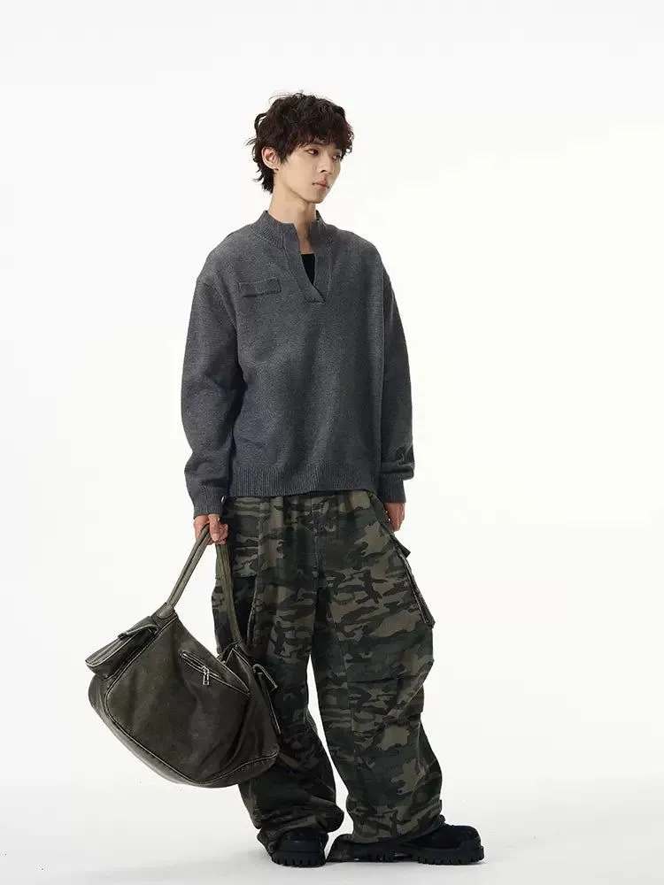 Camouflage Loose Cargo Pants