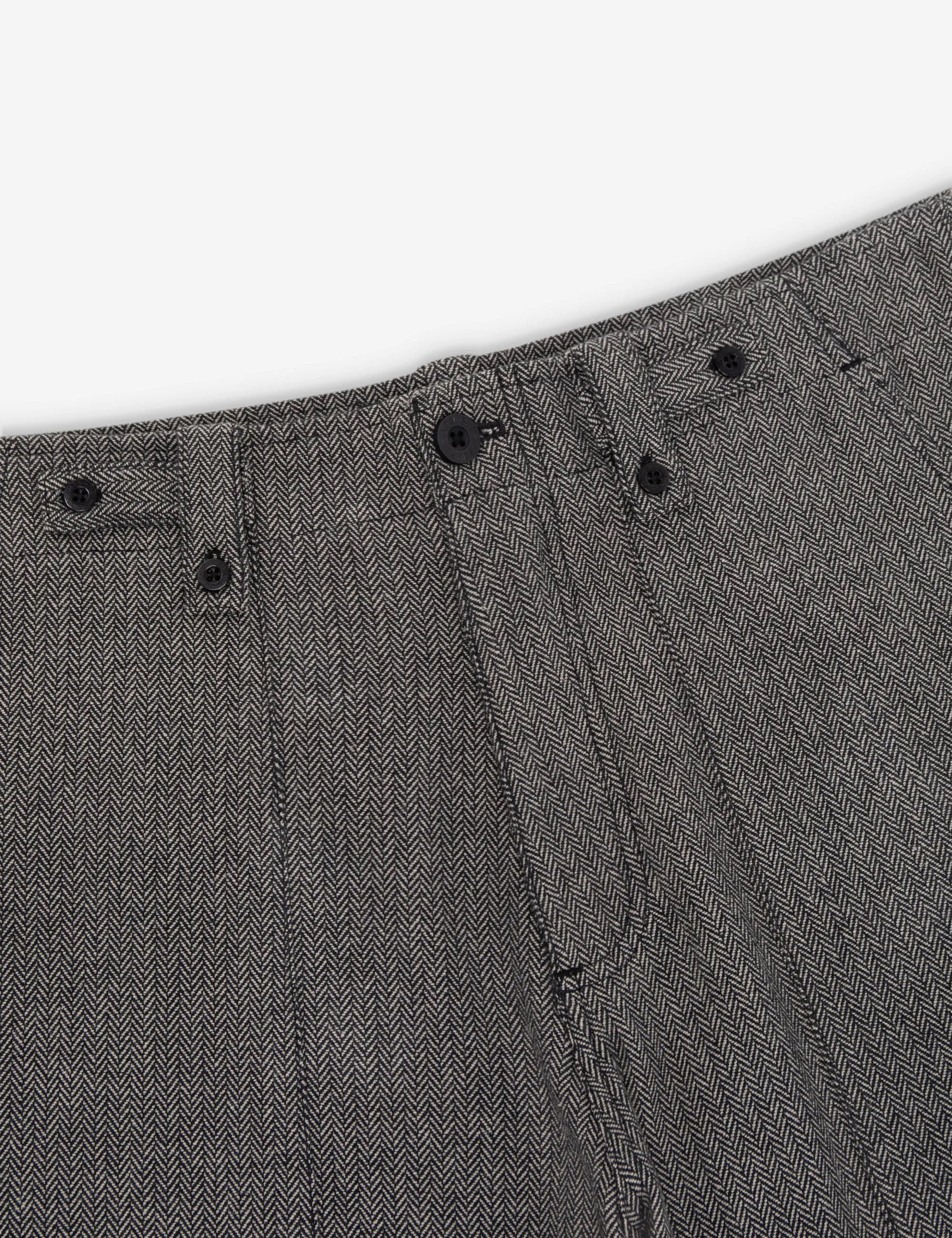 Cargo Pant - Charcoal Herringbone