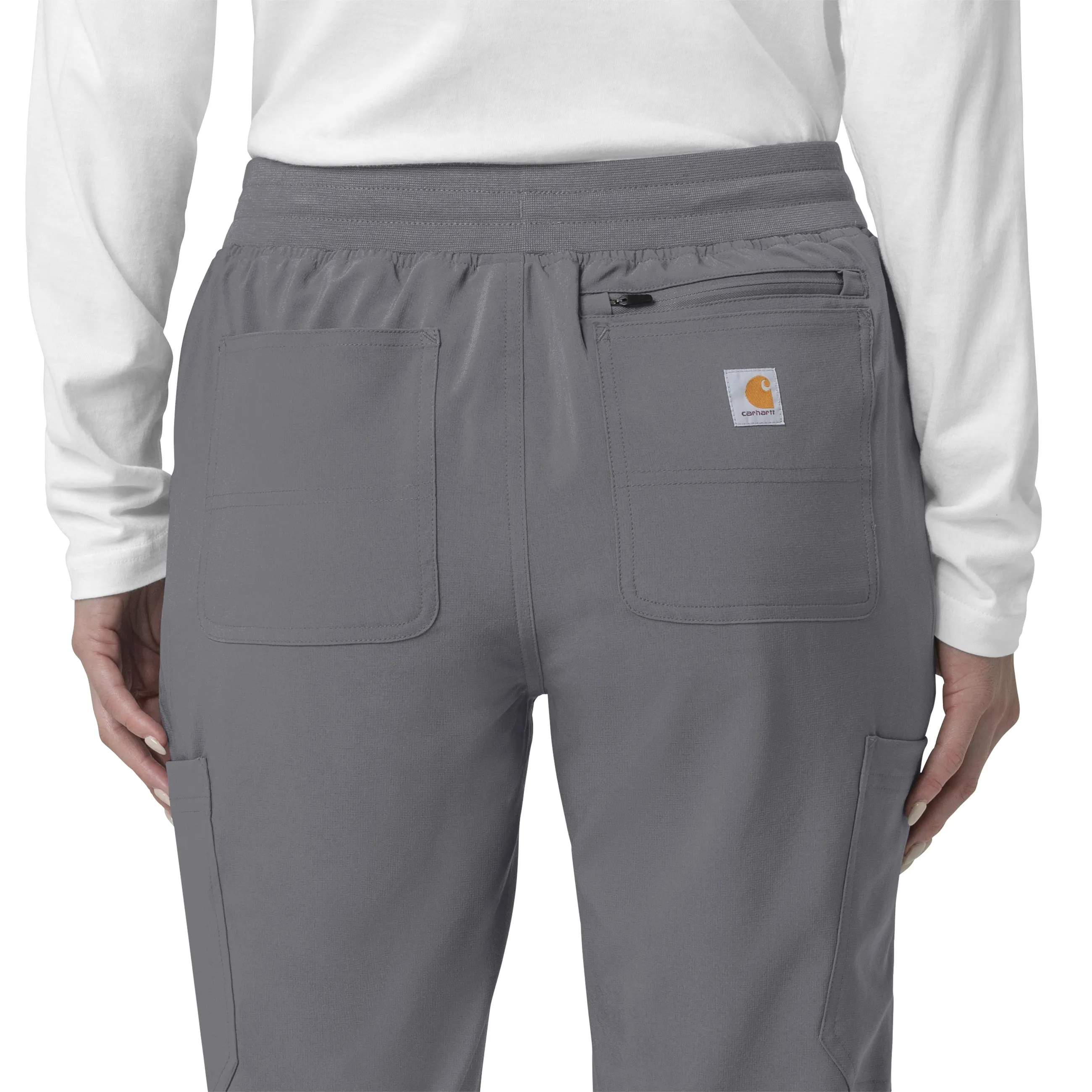 Carhartt Force Cross-Flex Women's Cargo Jogger Scrub Pant - Pewter