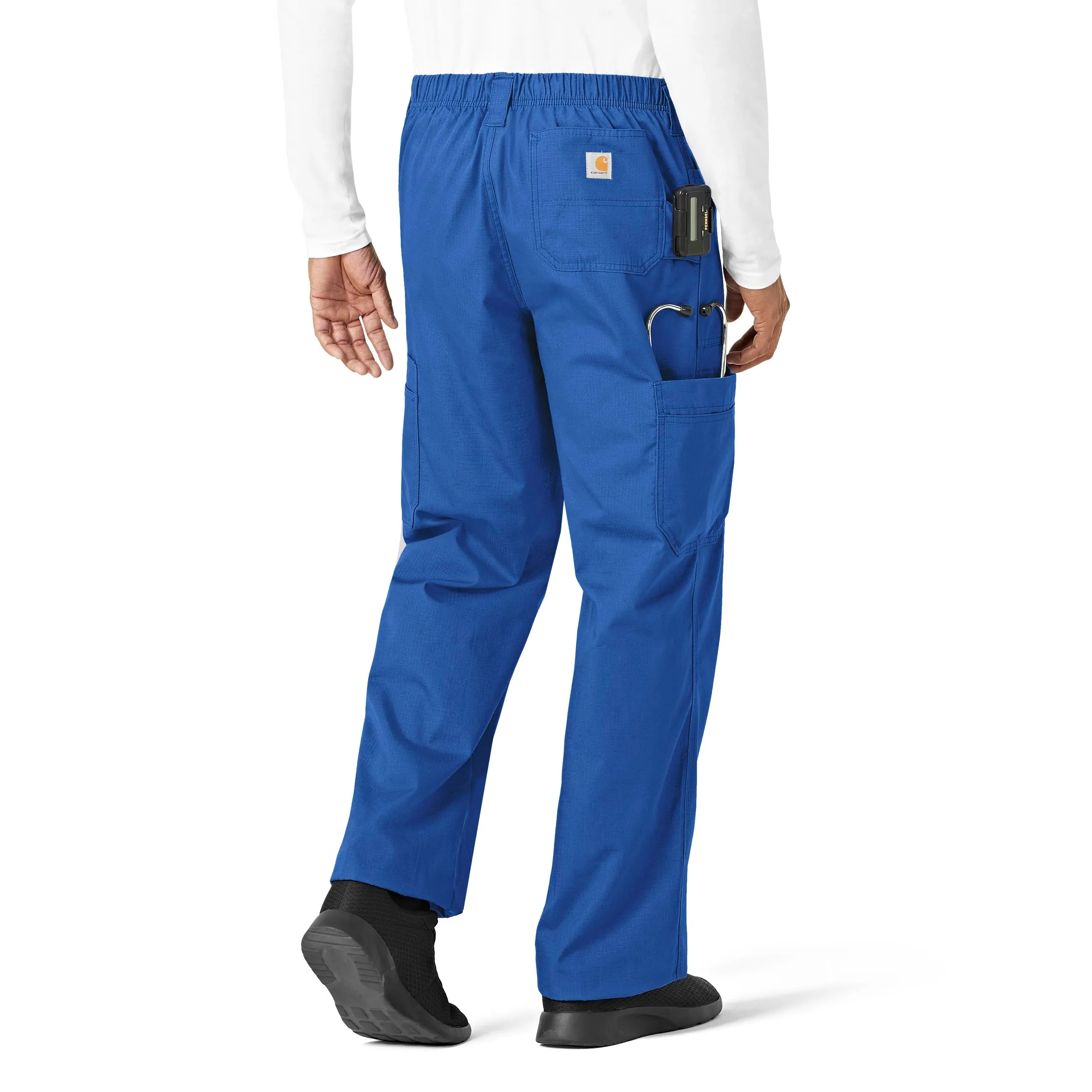 Carhartt Ripstop Men's Boot Cut 8-Pocket Cargo Scrub Pant - Royal