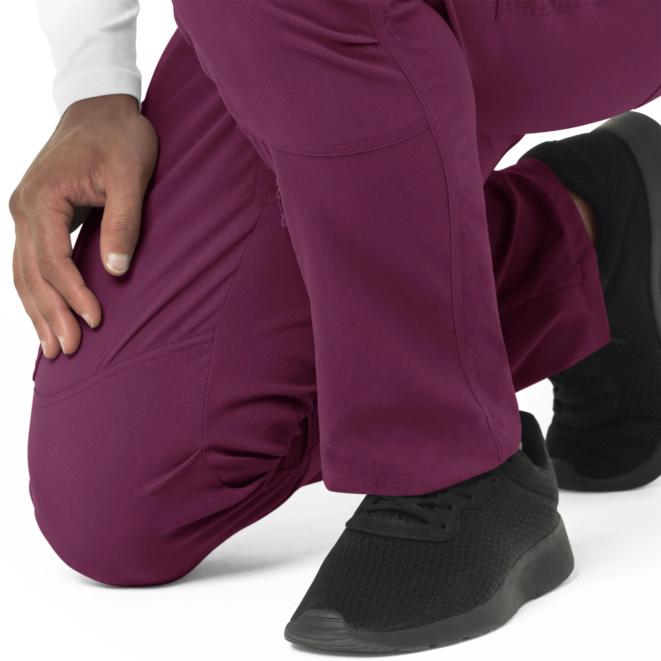 Carhartt Rugged Flex Peak Men's Straight Leg Cargo Scrub Pant - Wine