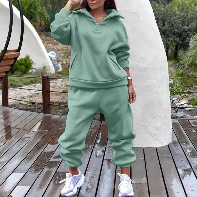 Casual Oversized Tracksuit Long Pant Sets