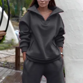 Casual Oversized Tracksuit Long Pant Sets