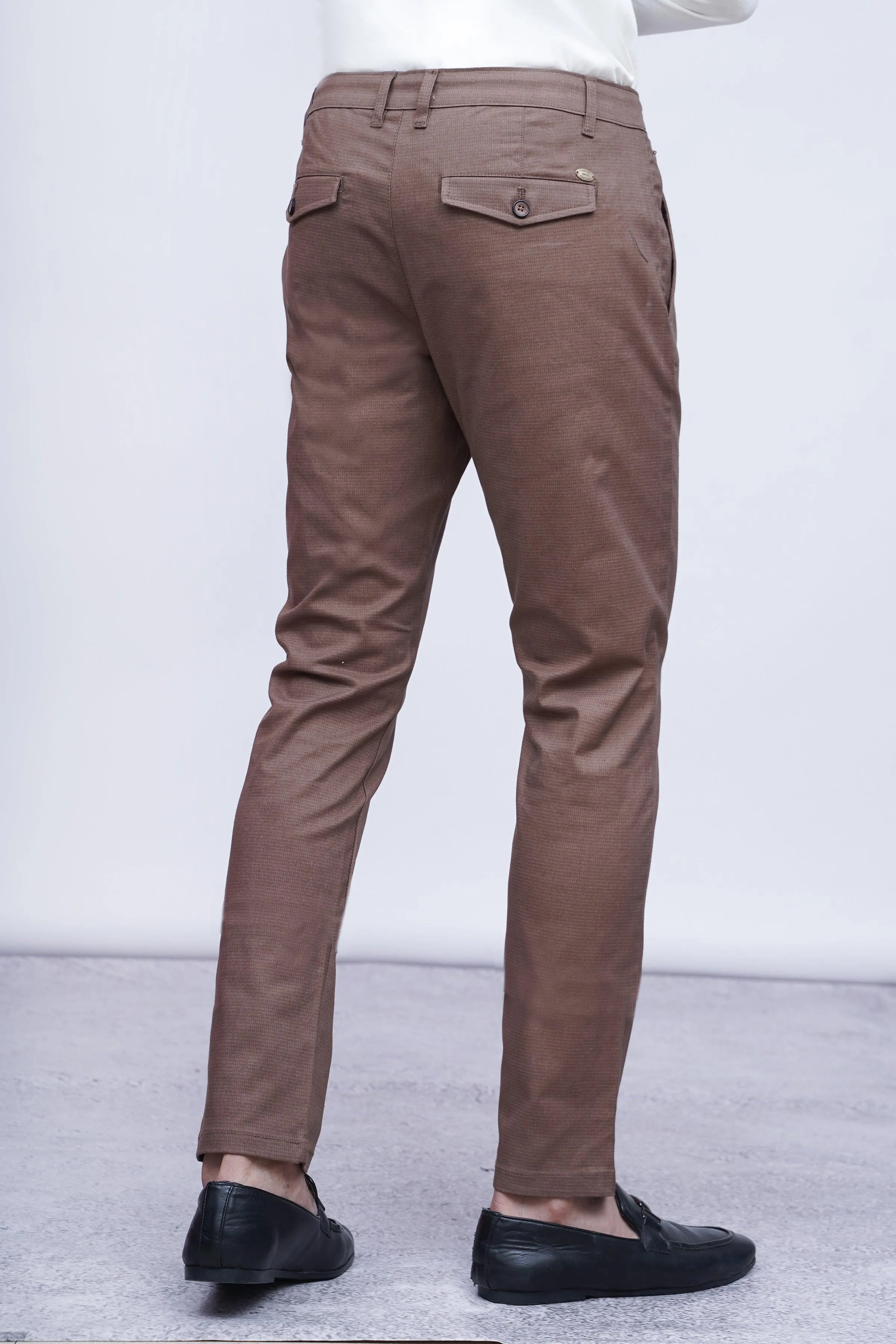 CASUAL PANT CROSS POCKET BROWN