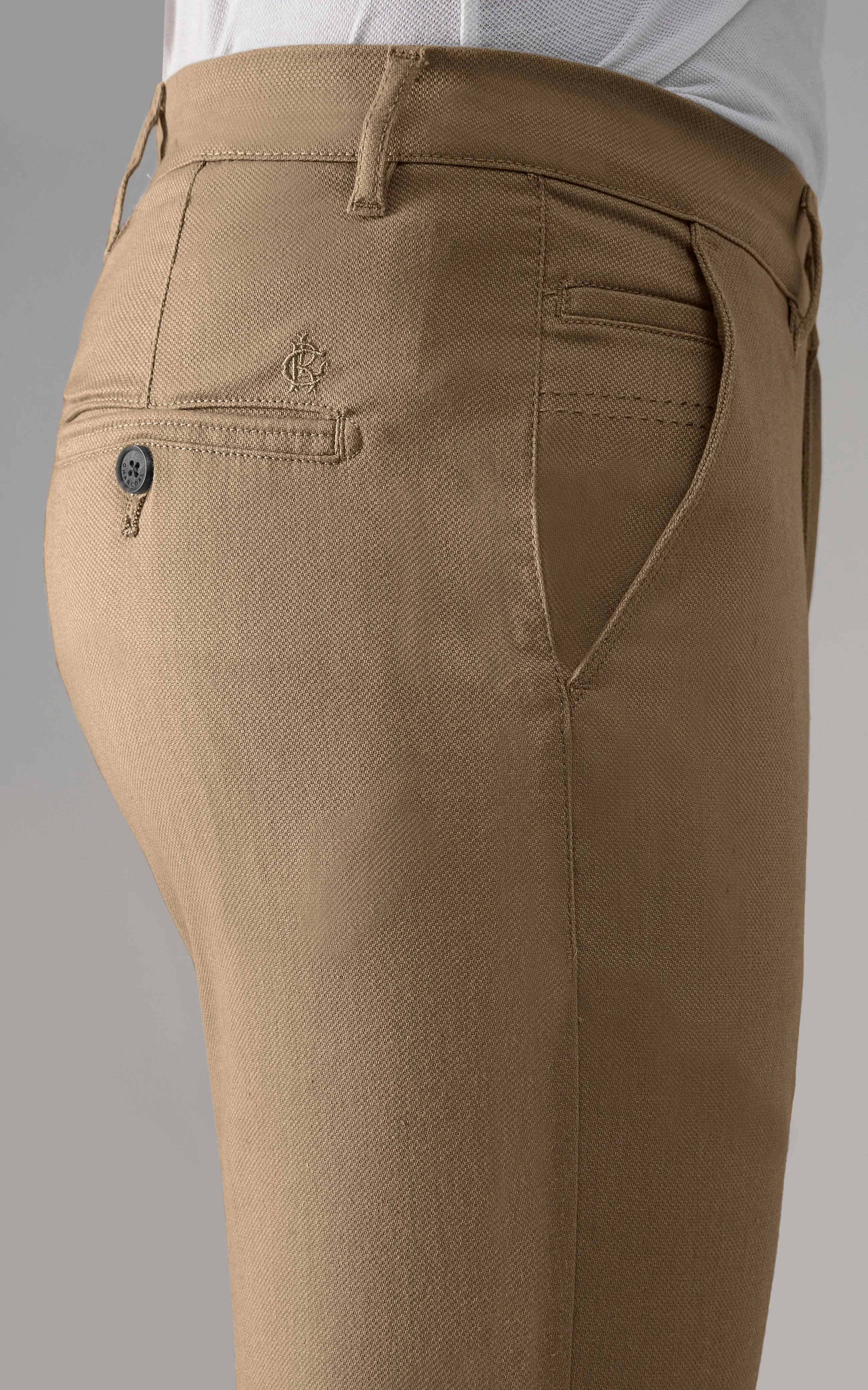 CASUAL PANT CROSS POCKET DARK KHAKI