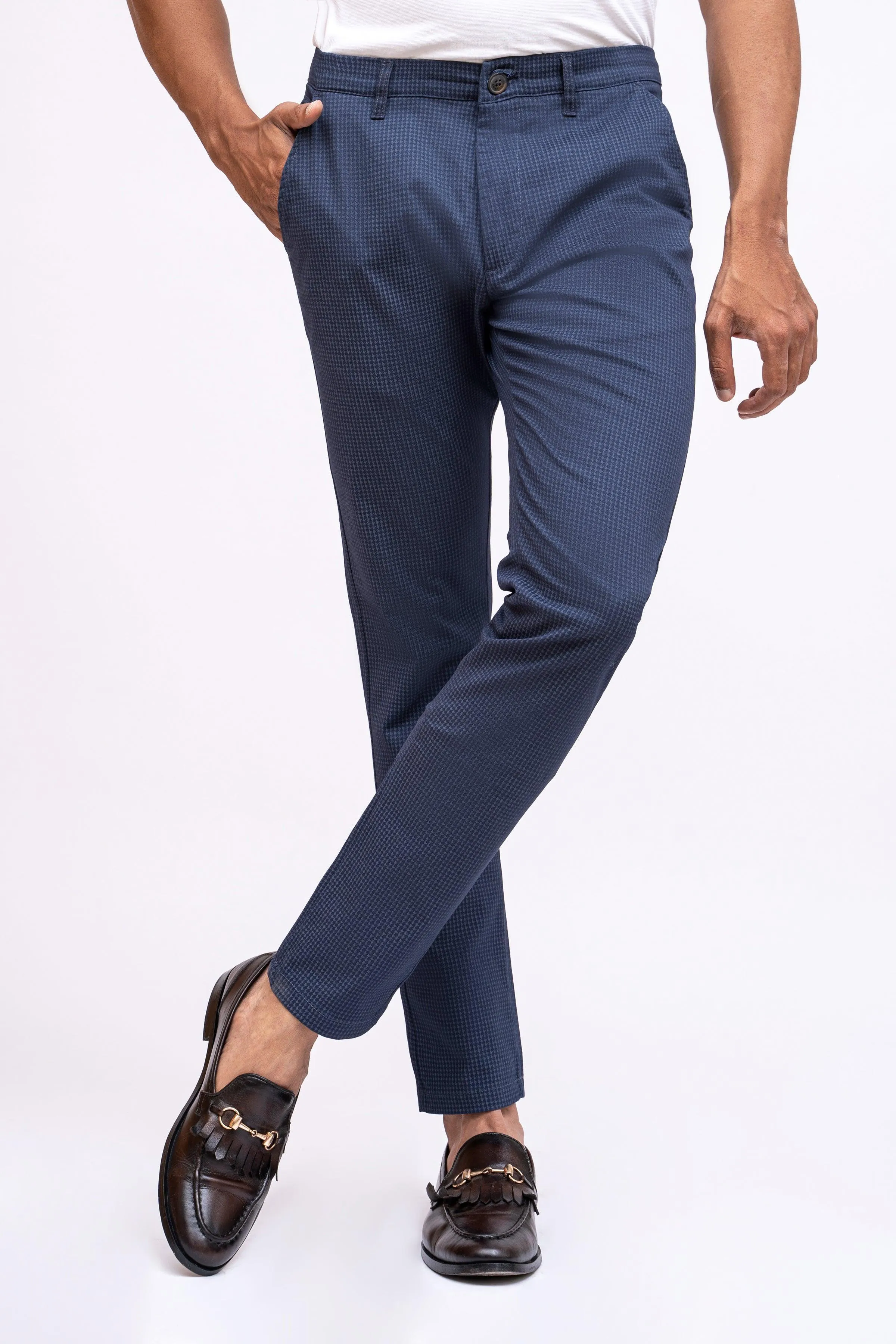 CASUAL PANT CROSS POCKET NAVY BLUE