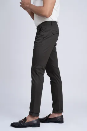 CASUAL PANT CROSS POCKET WITH FLAP DARK OLIVE